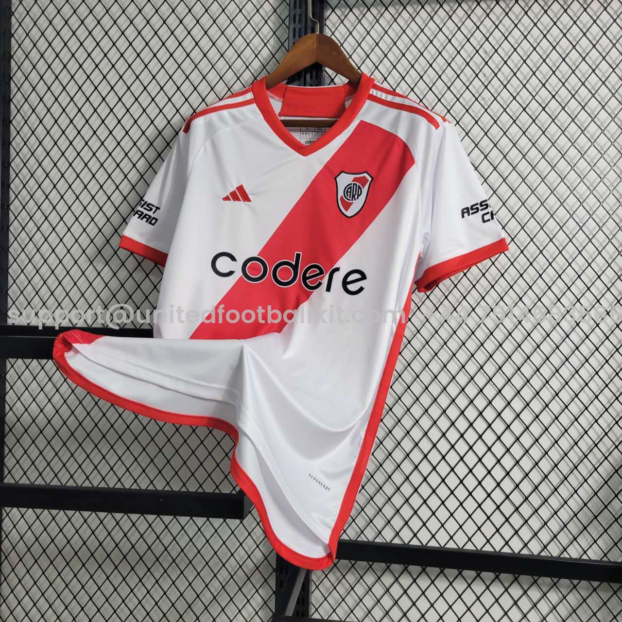 Unitedfootballkit.com | River Plate 2023 Home Stadium Jersey - Fans Version -Customize Name, Number and Patch | Worldwide Shipping