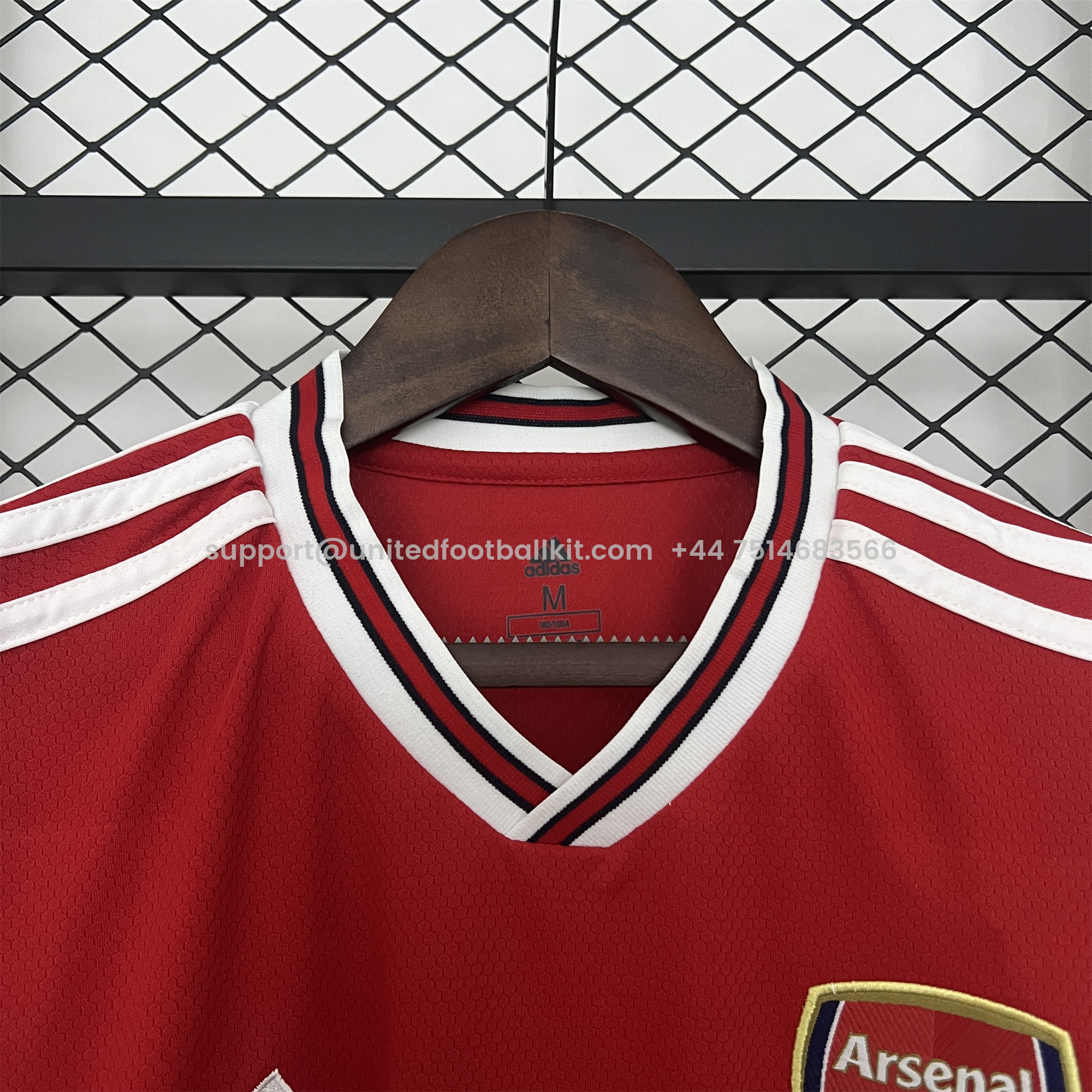 Unitedfootballkit.com | Retro Arsenal 2019-20 Home Jersey -Customize Name, Number and Patch | Worldwide Shipping