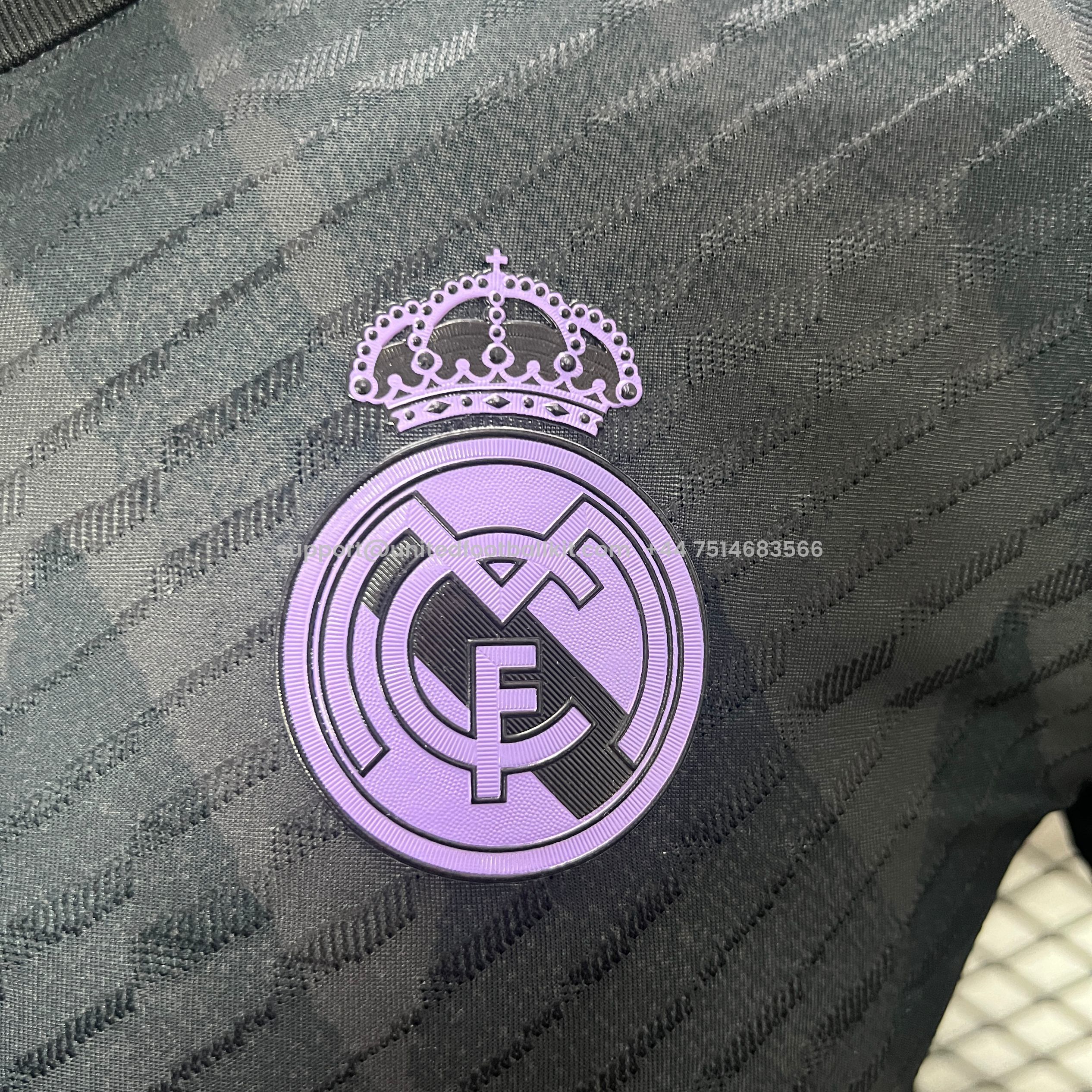 Unitedfootballkit.com | Real Madrid 24-25 Black Special Edition Jersey - Player Version -Customize Name, Number and Patch | Worldwide Shipping