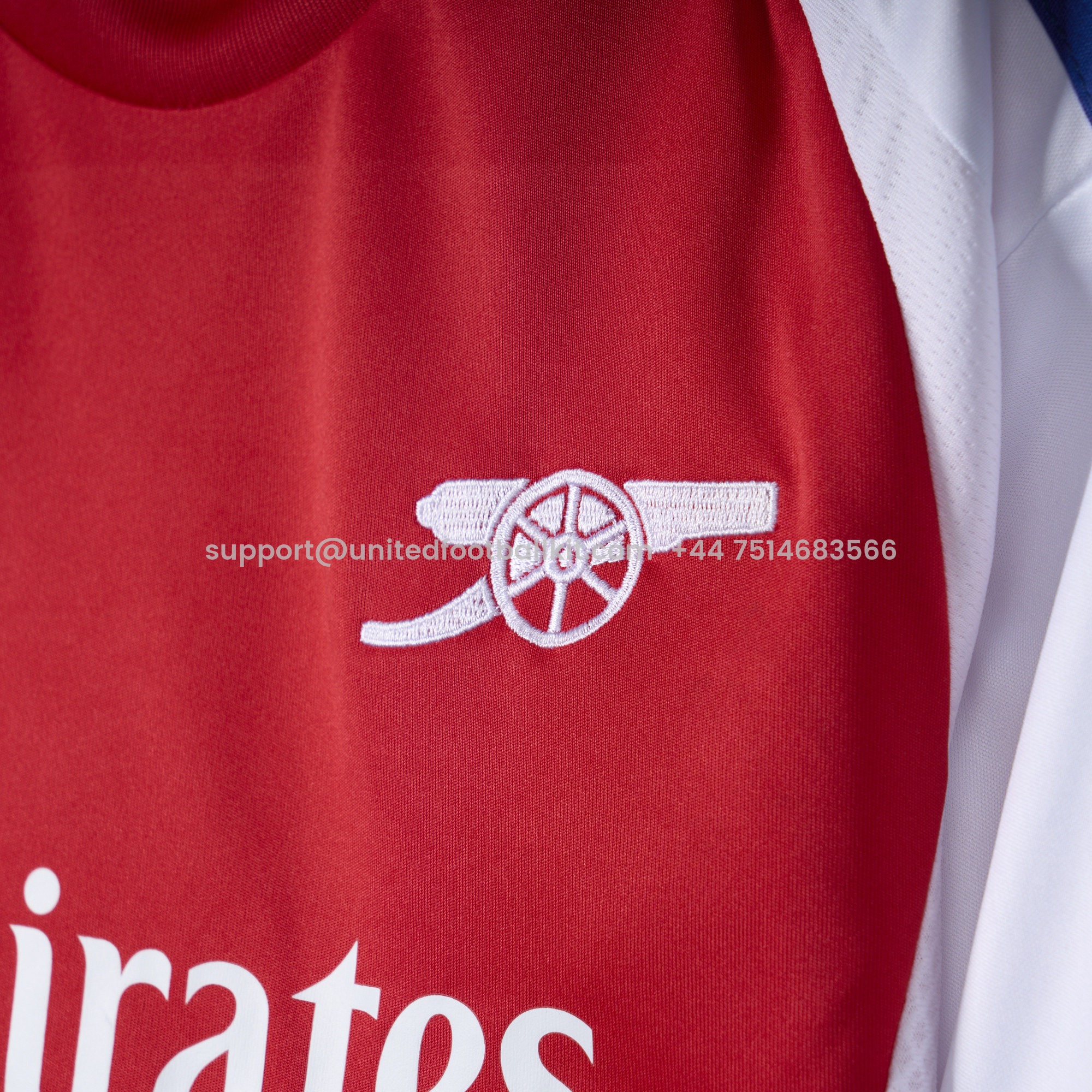 Unitedfootballkit.com | Arsenal 24-25 Home Long Sleeve Kids Kit -Customize Name, Number and Patch | Worldwide Shipping