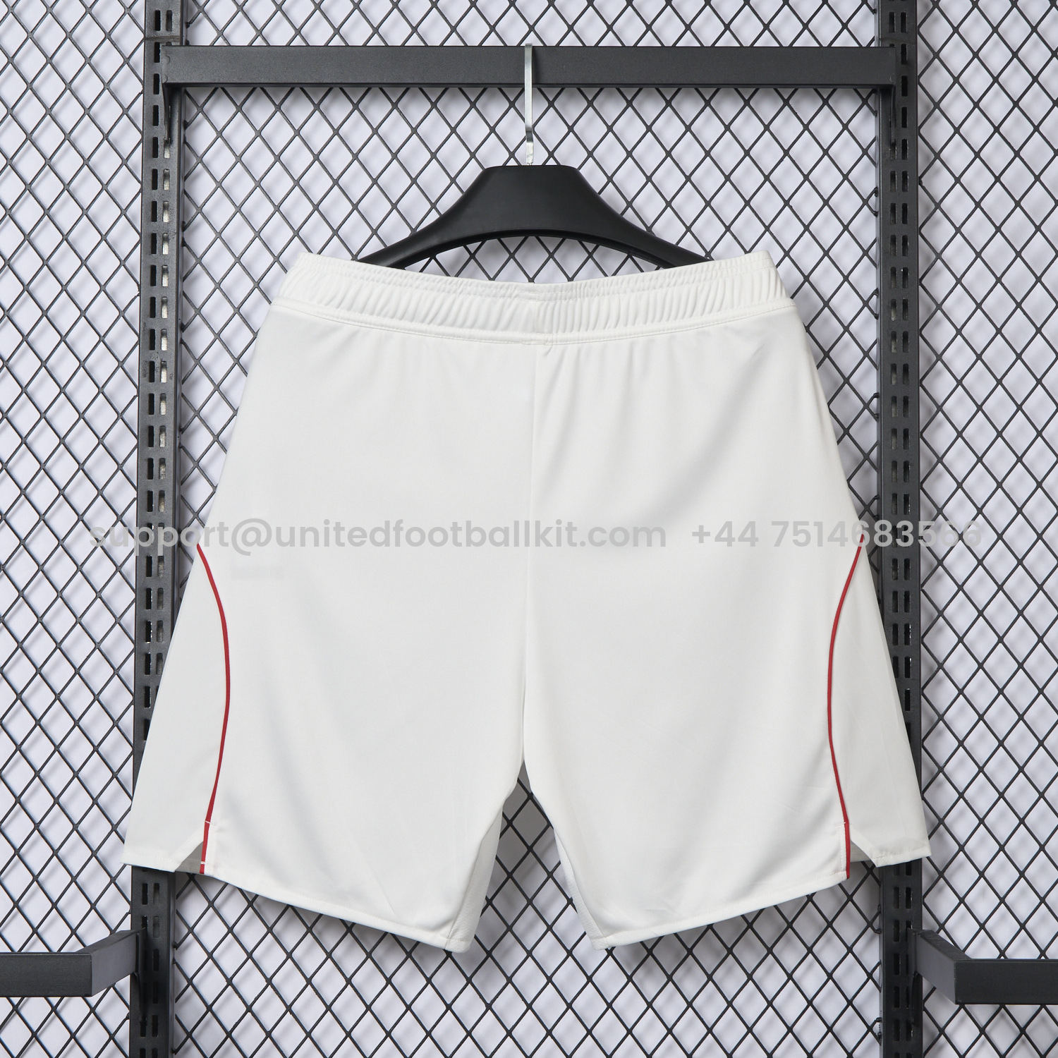 Unitedfootballkit.com | Arsenal 25-26 Home White Shorts - Player Version -Customize Name, Number and Patch | Worldwide Shipping