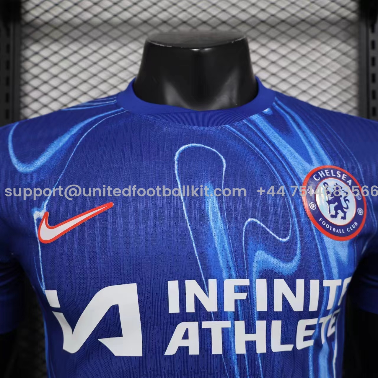 Unitedfootballkit.com | C.H.E.L.S.E.A 24-25 Home Stadium Jersey With Chest Advertisement - Player Version -Customize Name, Number and Patch | Worldwide Shipping