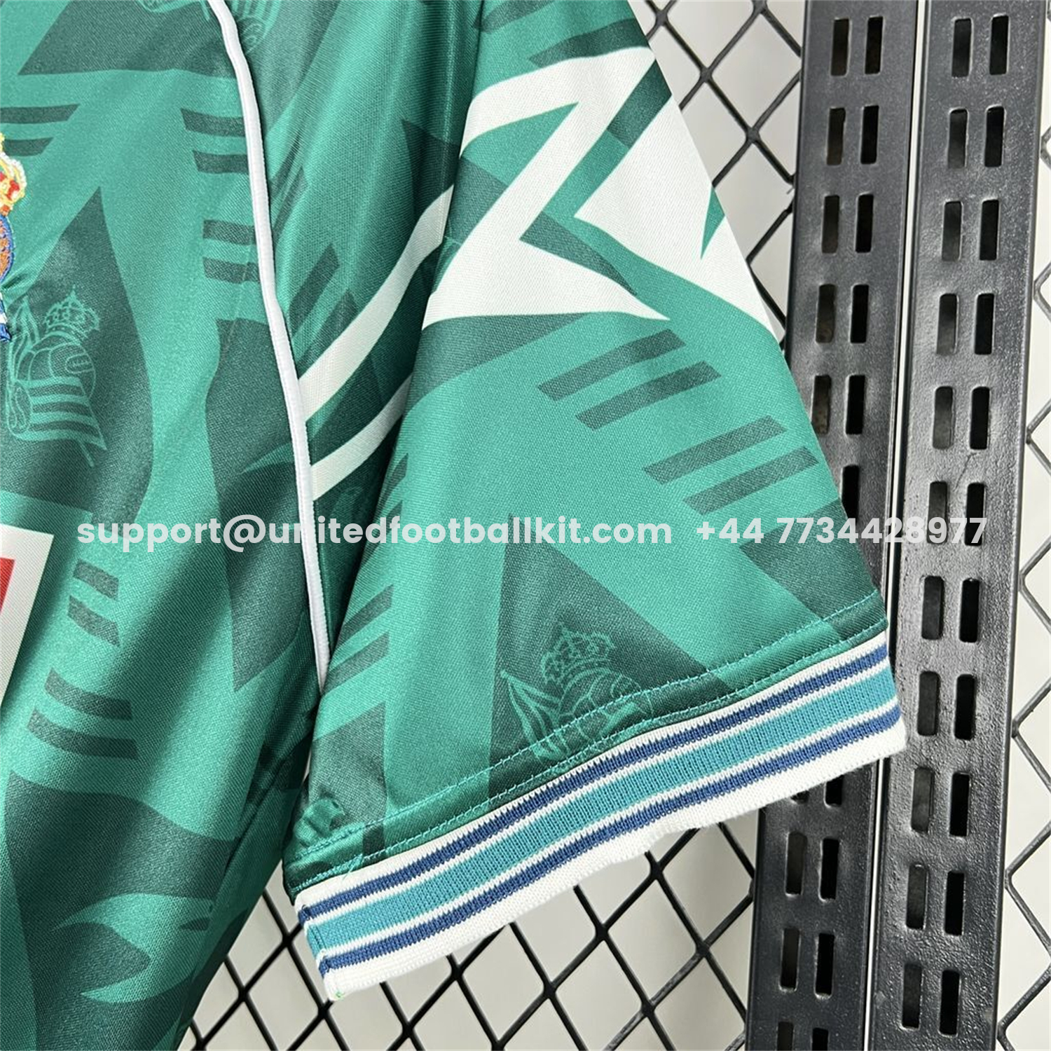 Unitedfootballkit.com | Retro Real Sociedad 1995-96 Home Jersey -Customize Name, Number and Patch | Worldwide Shipping