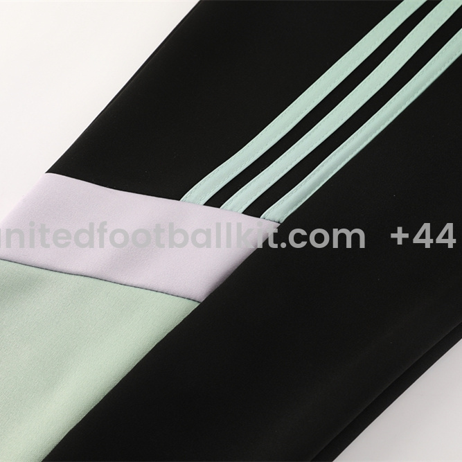 Unitedfootballkit.com | Real Madrid 24-25 Originals LFSTLR Jacket Training Tracksuit - Black and Light Green -Customize Name, Number and Patch | Worldwide Shipping