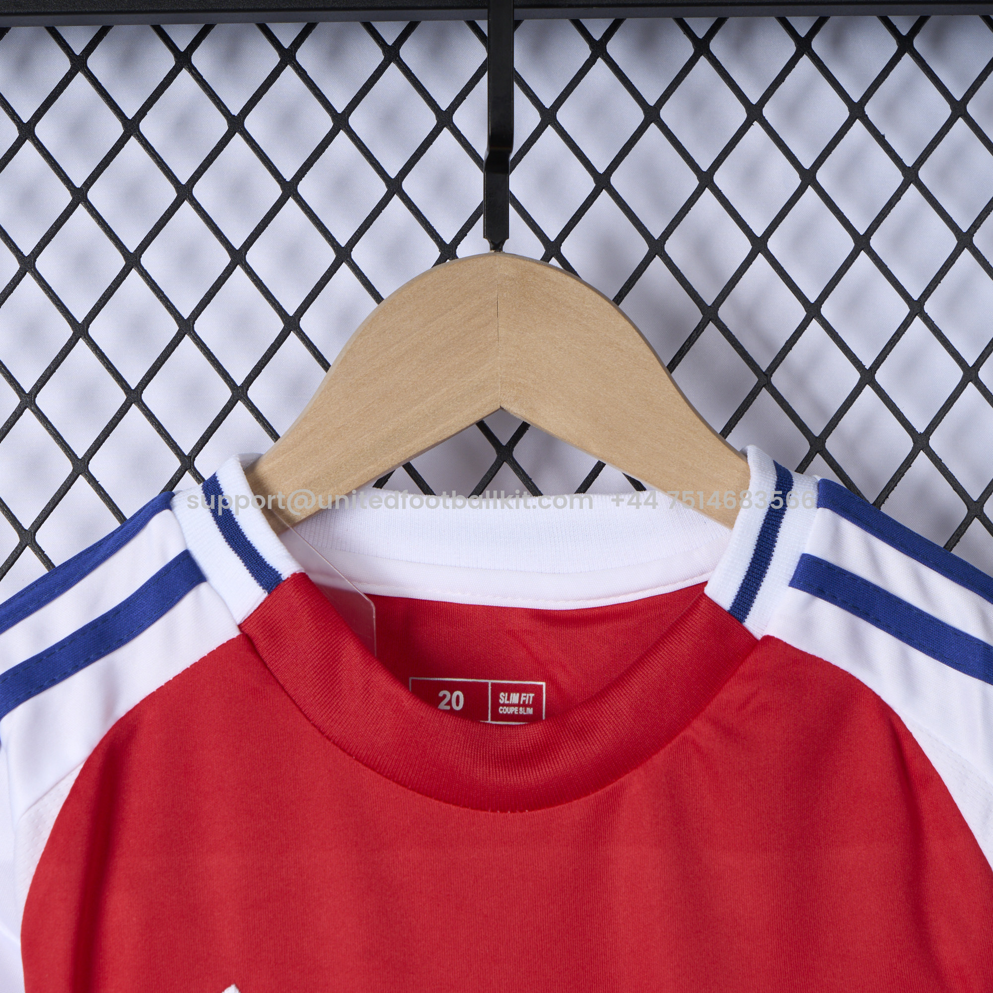 Unitedfootballkit.com | Arsenal 24-25 Home Long Sleeve Kids Kit -Customize Name, Number and Patch | Worldwide Shipping