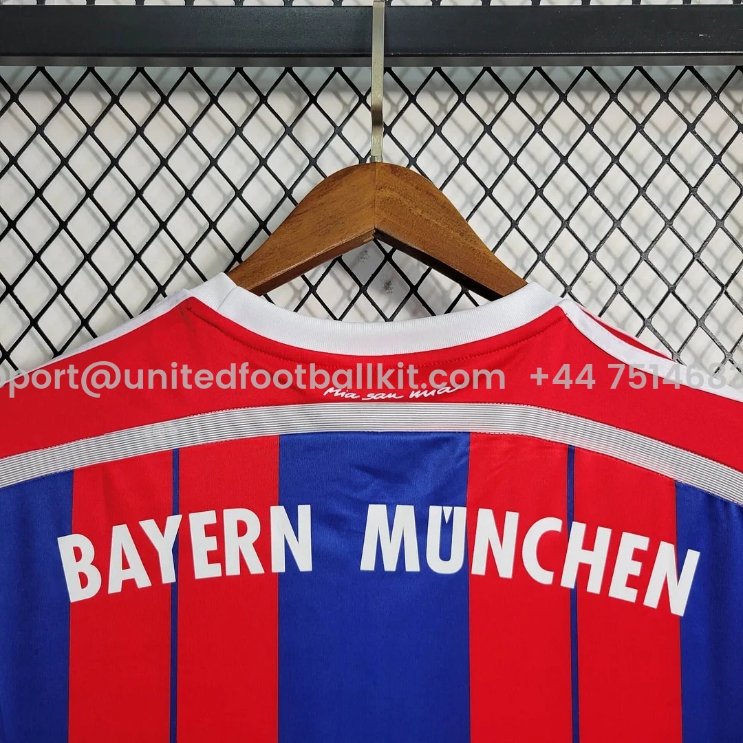 Unitedfootballkit.com | Retro Bayern Munich 14-15 Home Stadium Jersey -Customize Name, Number and Patch | Worldwide Shipping