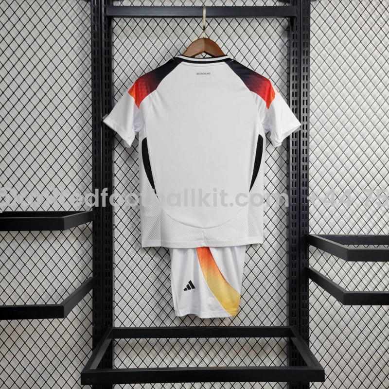 Unitedfootballkit.com | Germany 2024 Home Stadium Kids Kit -Customize Name, Number and Patch | Worldwide Shipping