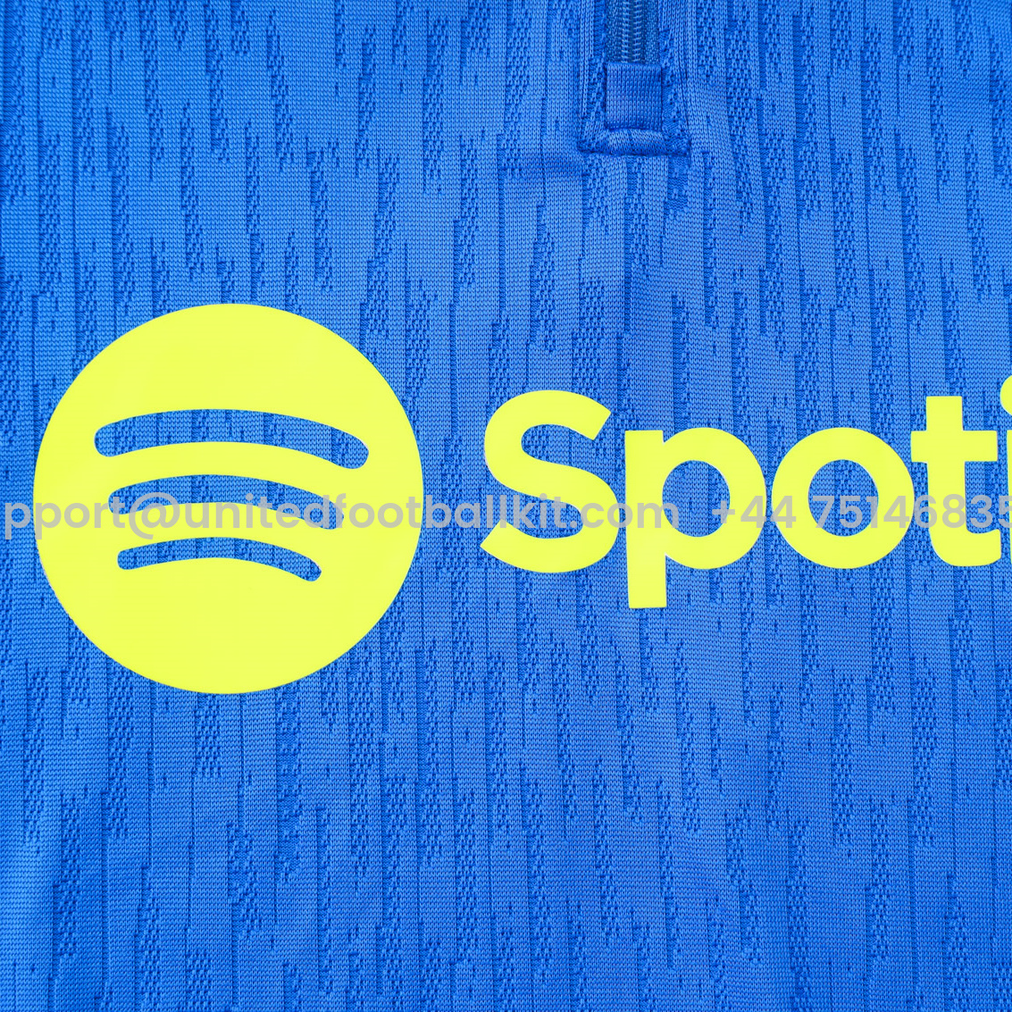 Unitedfootballkit.com | Barcelona 24-25 Long Sleeve Training Set - Player Version - Blue Top and Black Pants -Customize Name, Number and Patch | Worldwide Shipping