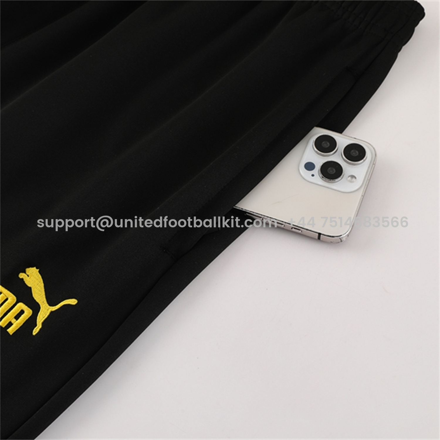 Unitedfootballkit.com | Dortmund 25-26 Jacket Training Tracksuit - Black top & Black Pants -Customize Name, Number and Patch | Worldwide Shipping