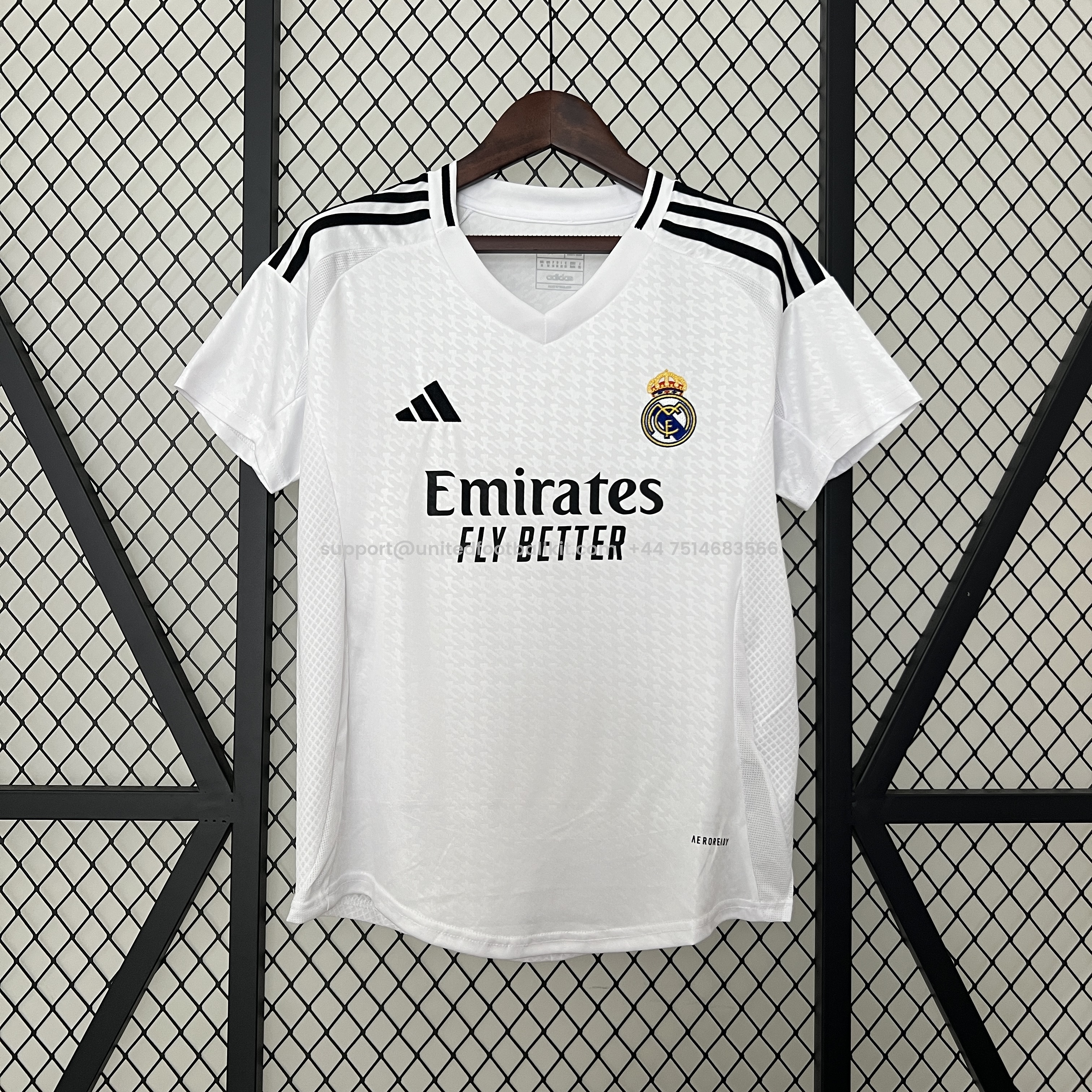 Unitedfootballkit.com | Women's Real Madrid 24-25 Home Stadium Jersey -Customize Name, Number and Patch | Worldwide Shipping