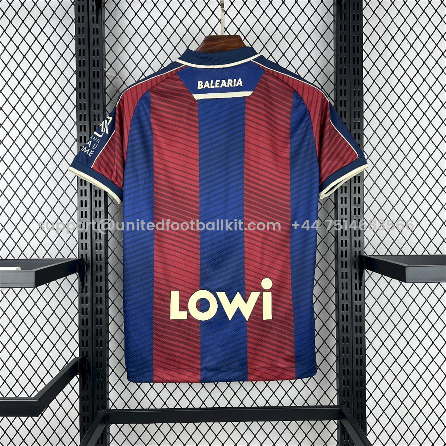 Unitedfootballkit.com | Levante UD 25-26 Home Jersey - Fans Version -Customize Name, Number and Patch | Worldwide Shipping