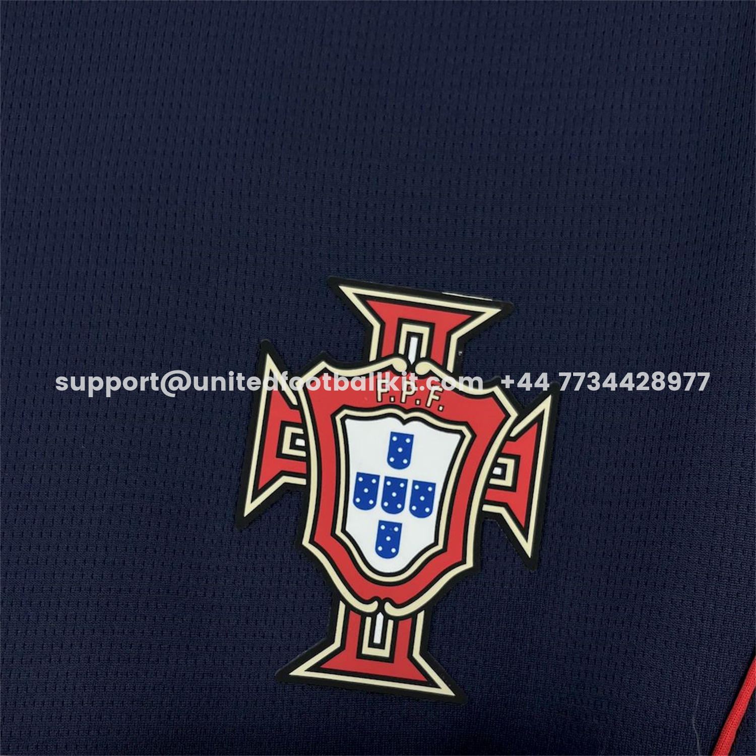 Unitedfootballkit.com | Portugal 2025-26 Navy Blue Casuals Jersey - Fans Version -Customize Name, Number and Patch | Worldwide Shipping