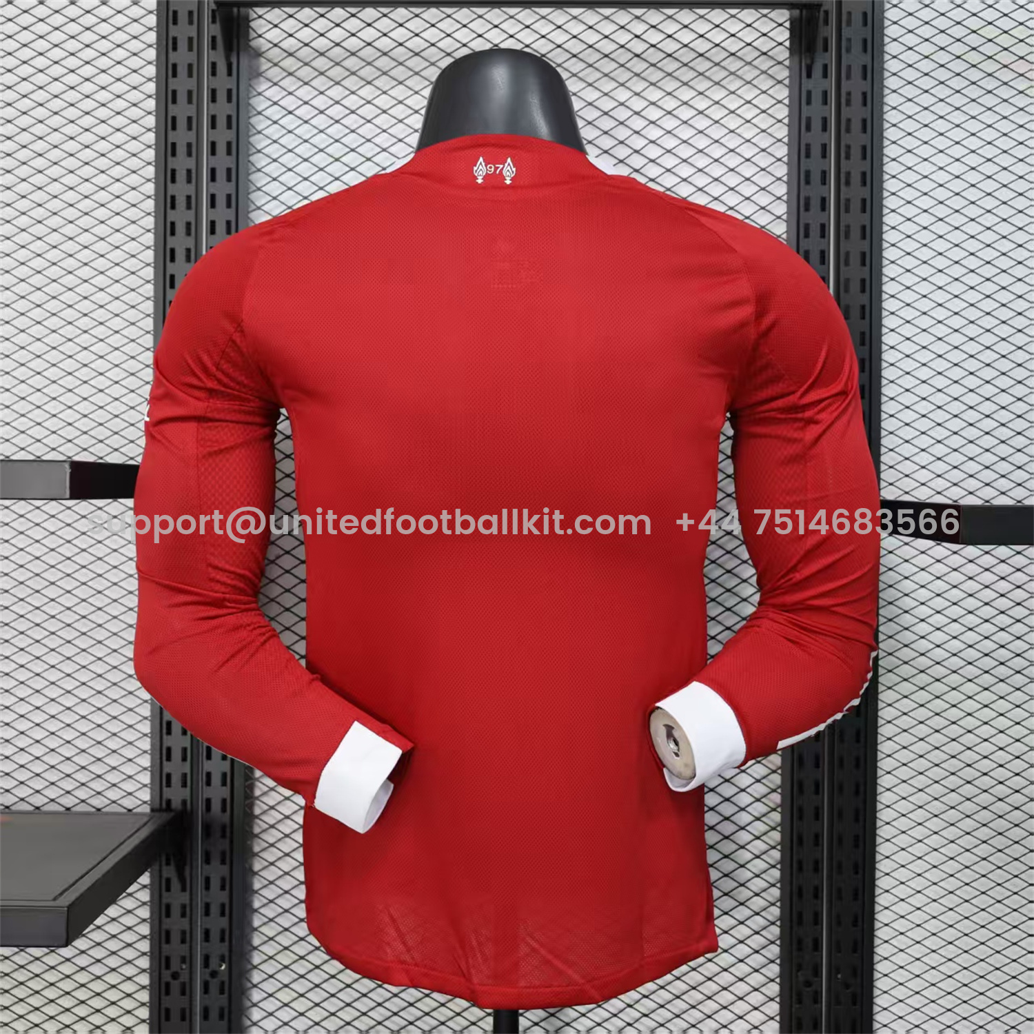 Unitedfootballkit.com | Liver.pool 25-26 Home Long Sleeves Jersey - Player Version -Customize Name, Number and Patch | Worldwide Shipping