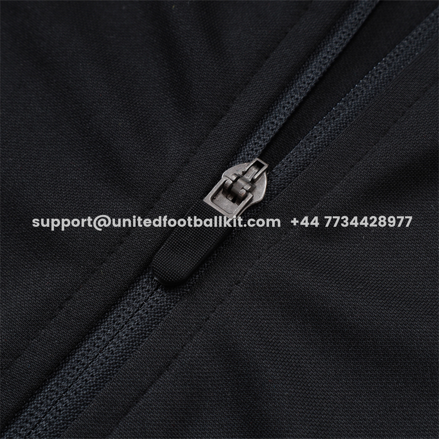 Unitedfootballkit.com | Paris Saint-Germain PSG 25-26 Jacket Training Tracksuit - Pure Black top & Pants -Customize Name, Number and Patch | Worldwide Shipping