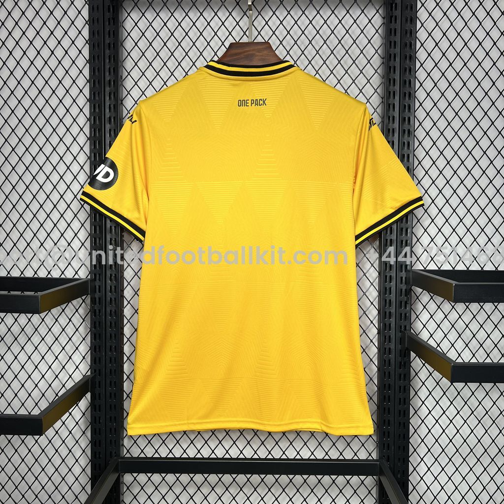 Unitedfootballkit.com | Wolverhampton Wanderers Wolves 24-25 Home Jersey - Fans Version -Customize Name, Number and Patch | Worldwide Shipping
