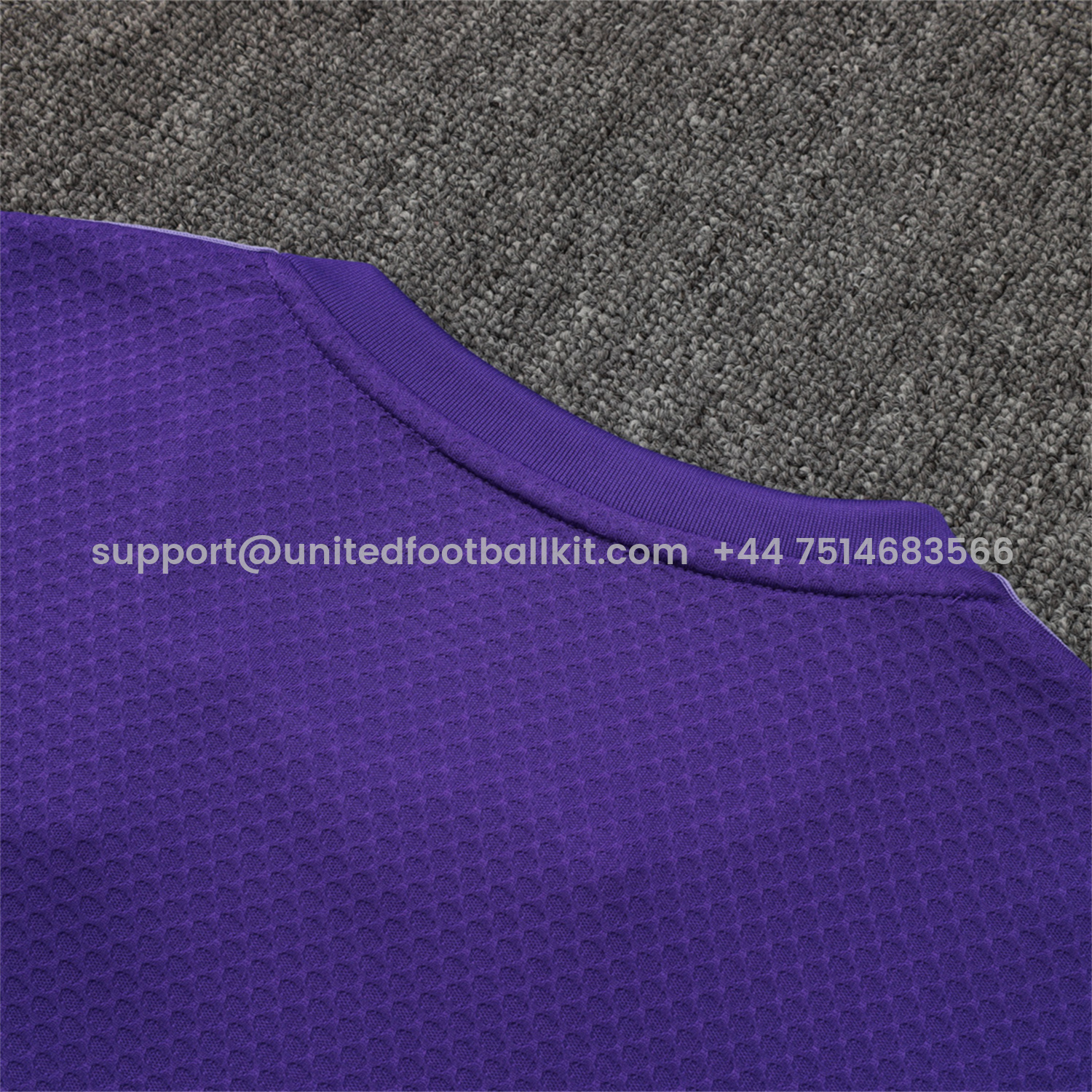 Unitedfootballkit.com | Real Madrid 25-26 Throwback Trefoil Short-Sleeve Training Set - Purple -Customize Name, Number and Patch | Worldwide Shipping