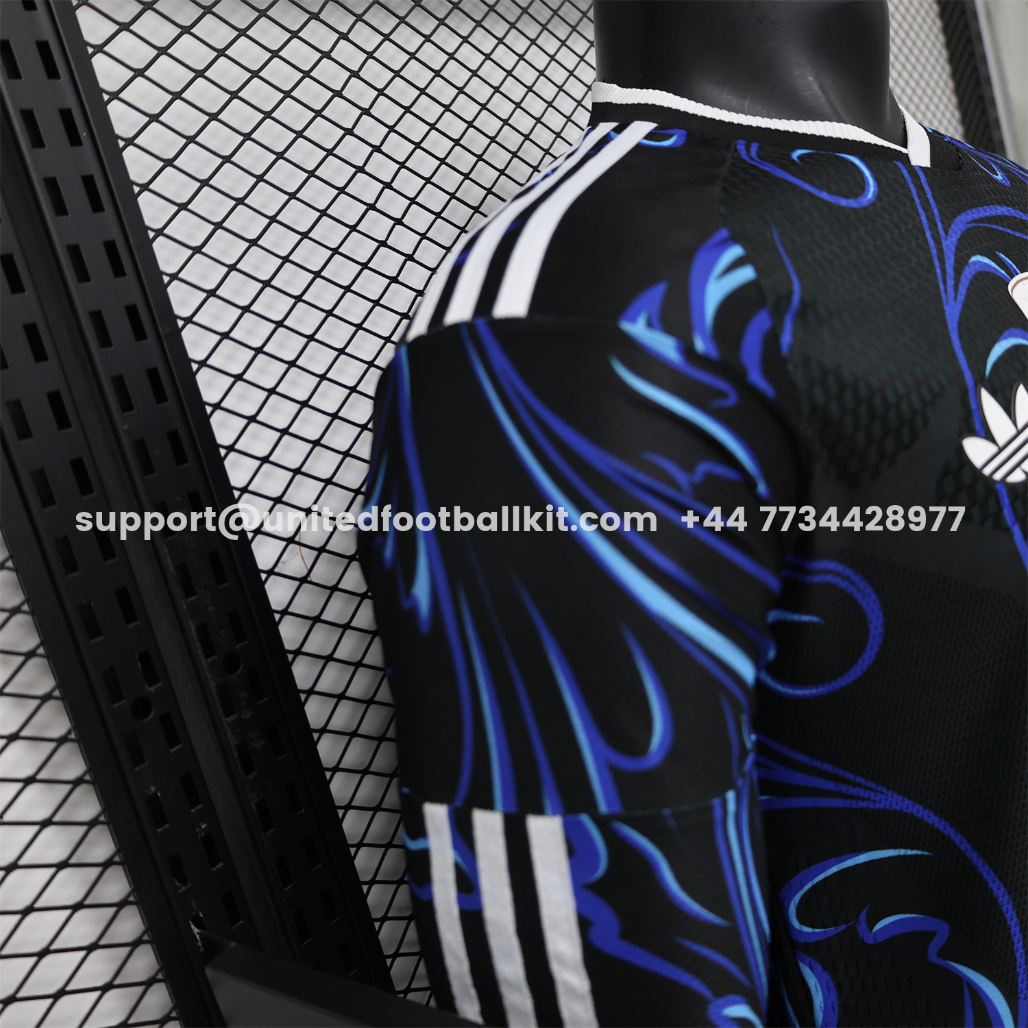 Unitedfootballkit.com | Argentina 2026 Away Deep Blue Long Sleeves Jersey - Player Version -Customize Name, Number and Patch | Worldwide Shipping