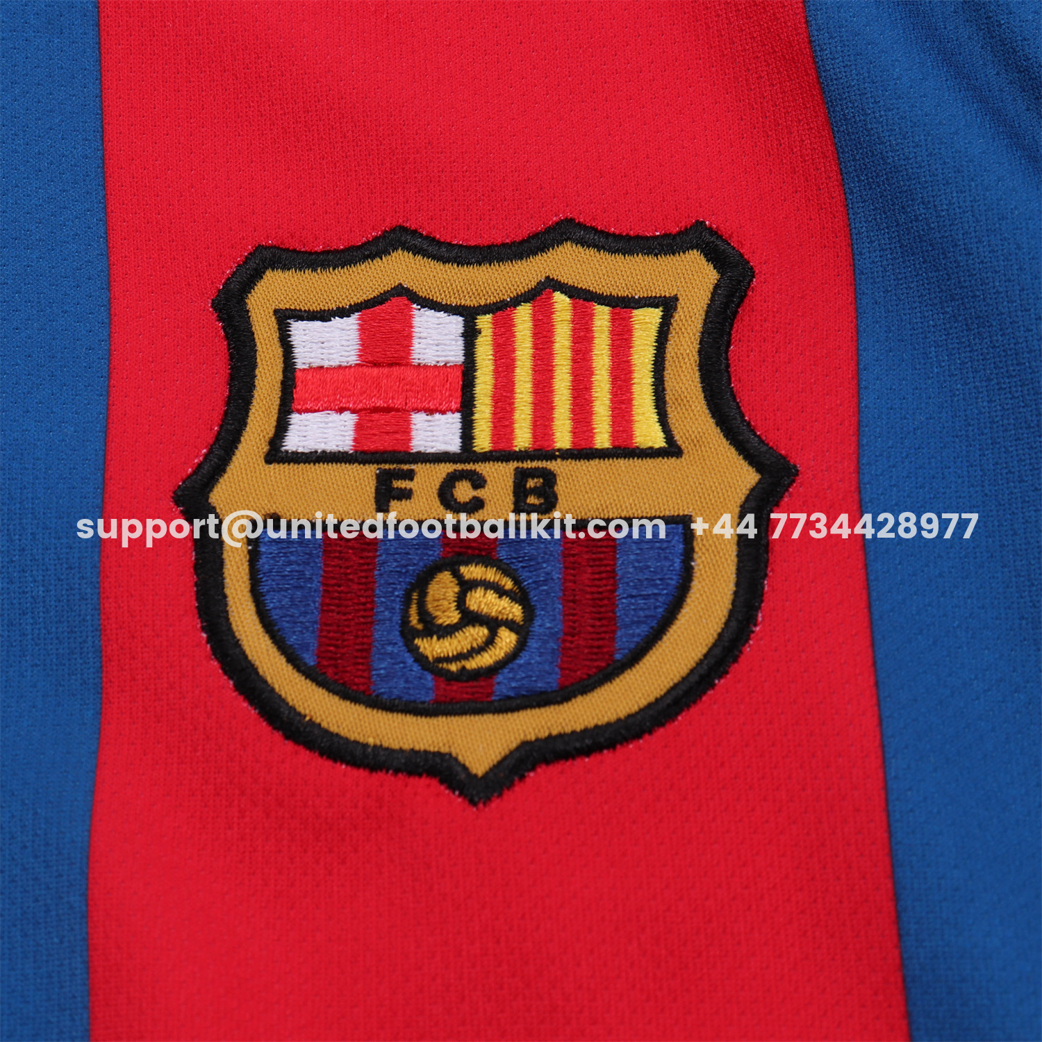 Unitedfootballkit.com | Retro Barcelona 2004-05 Home Kids Kit -Customize Name, Number and Patch | Worldwide Shipping