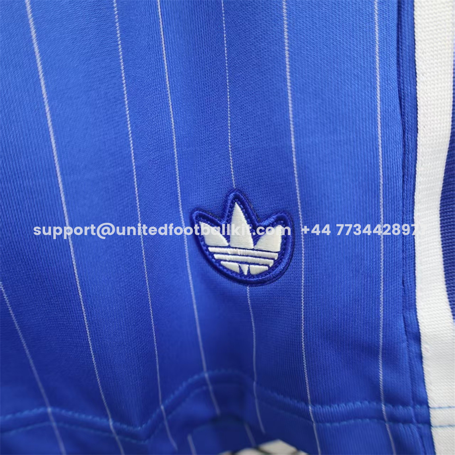 Unitedfootballkit.com | C.H.E.L.S.E.A 25-26 Trefoil Blue Travel Shorts - Player Version -Customize Name, Number and Patch | Worldwide Shipping