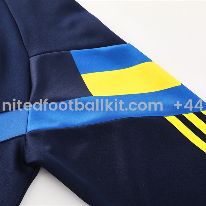 Unitedfootballkit.com | Boca Juniors 24-25 Jacket Training Tracksuit - Deep Blue Top and Pants -Customize Name, Number and Patch | Worldwide Shipping