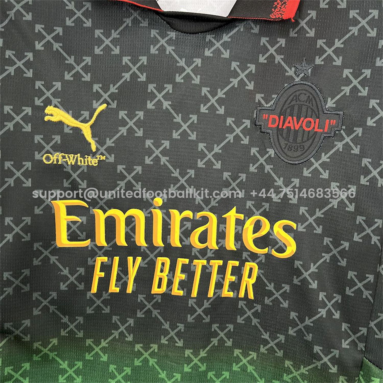 Unitedfootballkit.com | AC Milan 24-25 Fourth “Diavoli” Special Edition Kids Kit -Customize Name, Number and Patch | Worldwide Shipping