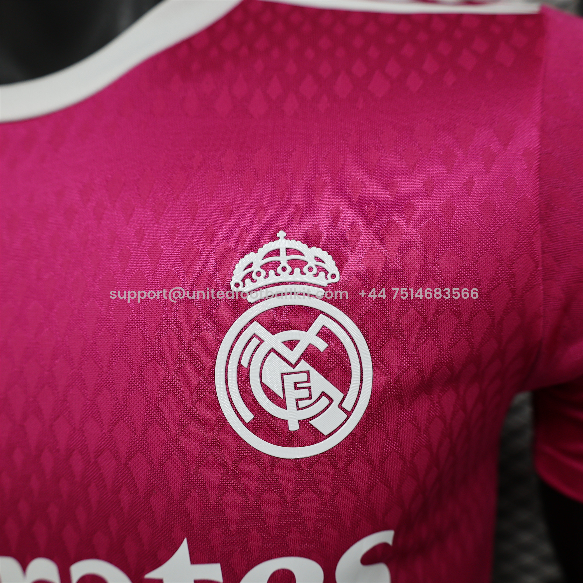Unitedfootballkit.com | Real Madrid 24-25 Pink Special Edition Jersey - Player Version -Customize Name, Number and Patch | Worldwide Shipping