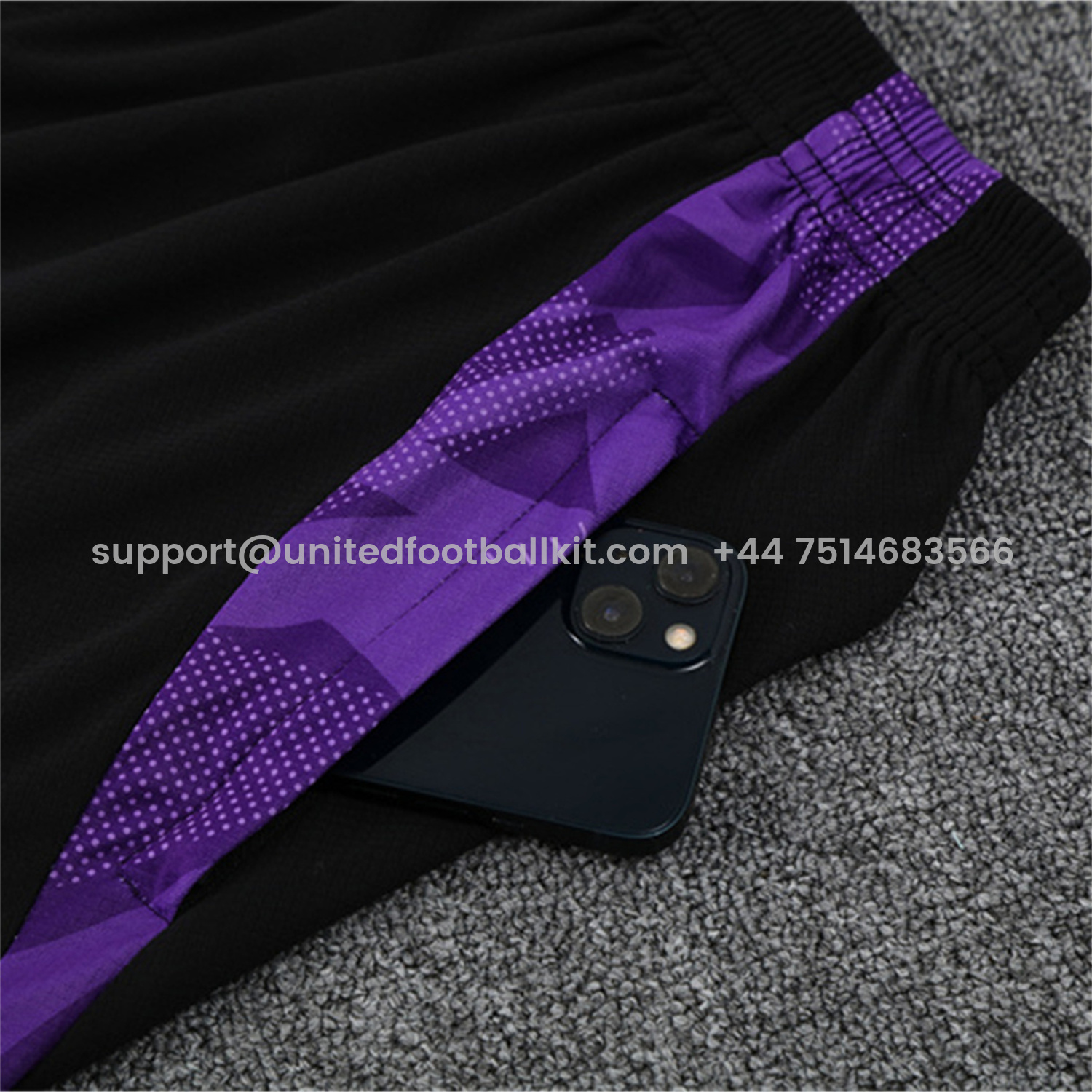 Unitedfootballkit.com | Real Madrid 24-25 Short-Sleeve Training Set - White with Purple -Customize Name, Number and Patch | Worldwide Shipping