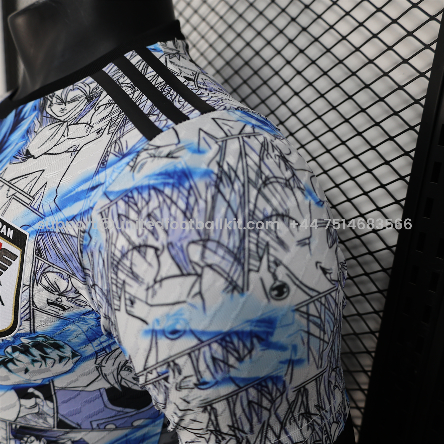 Unitedfootballkit.com | Japan 25-26 Blue Super Saiyan God Special Edition Jersey - Player Version -Customize Name, Number and Patch | Worldwide Shipping