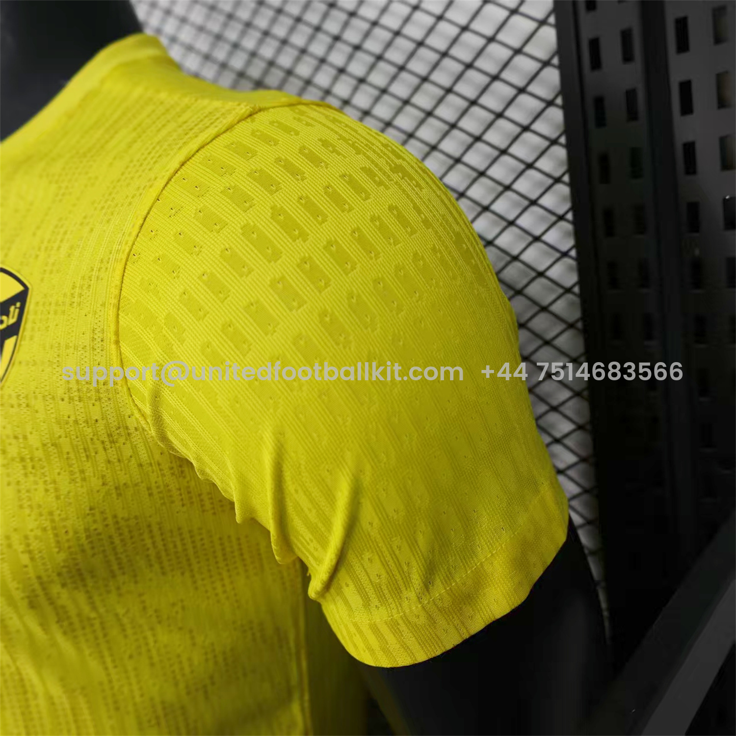 Unitedfootballkit.com | Al Ittihad Jeddah United 24-25 Pre-Match Yellow Jersey - Player Version -Customize Name, Number and Patch | Worldwide Shipping