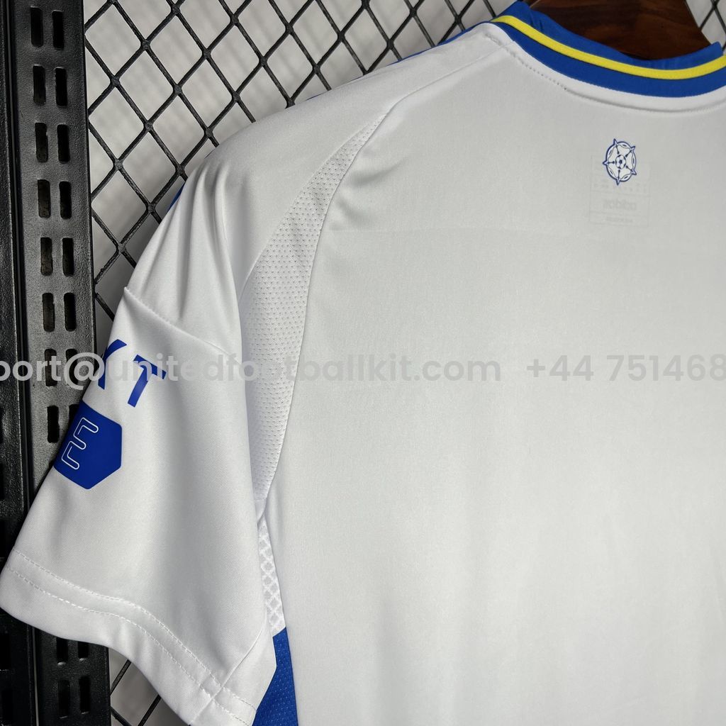 Unitedfootballkit.com | Leeds United 24-25 Home Stadium Jersey - Fans Version -Customize Name, Number and Patch | Worldwide Shipping