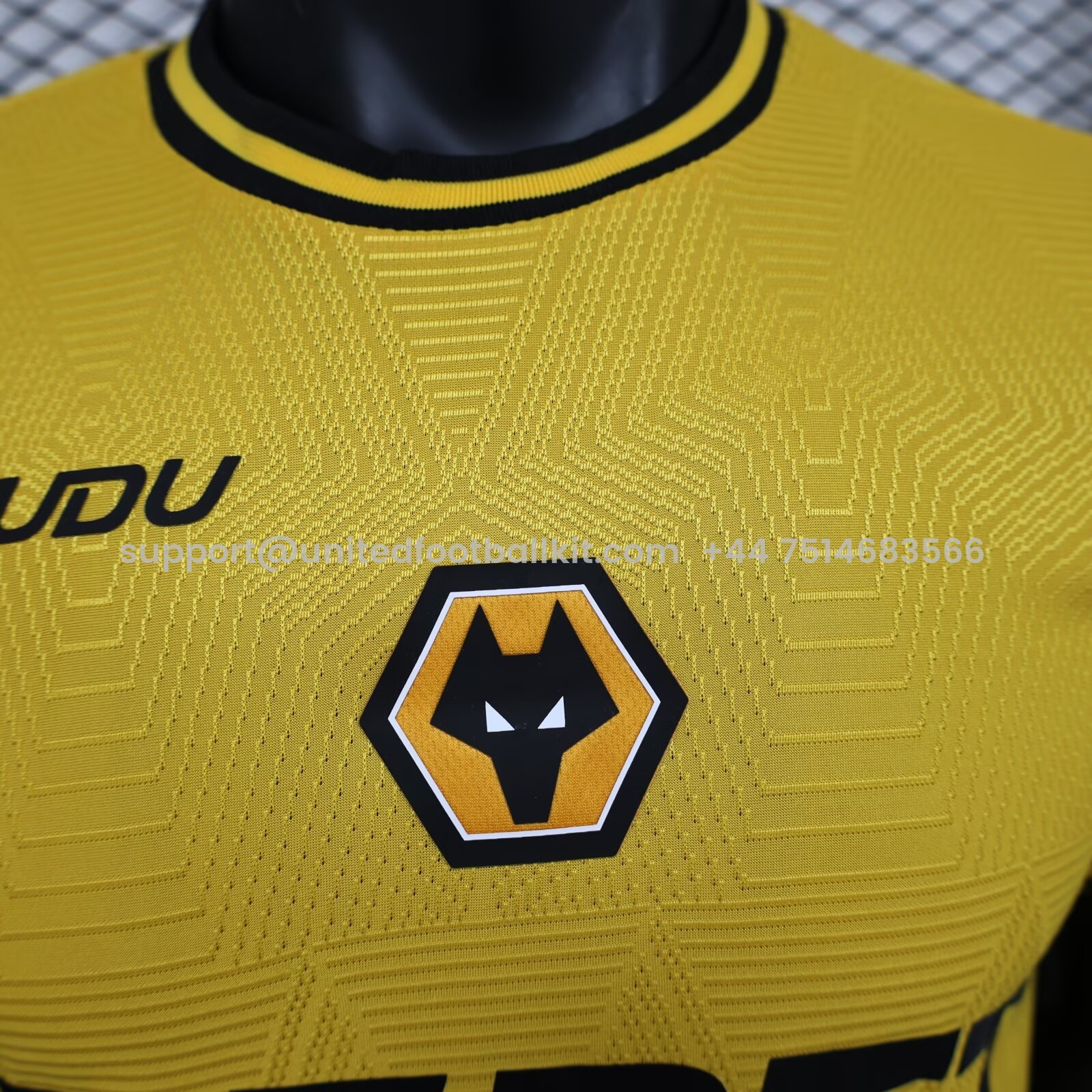 Unitedfootballkit.com | Wolverhampton Wanderers Wolves 24-25 Home Jersey - Player Version -Customize Name, Number and Patch | Worldwide Shipping