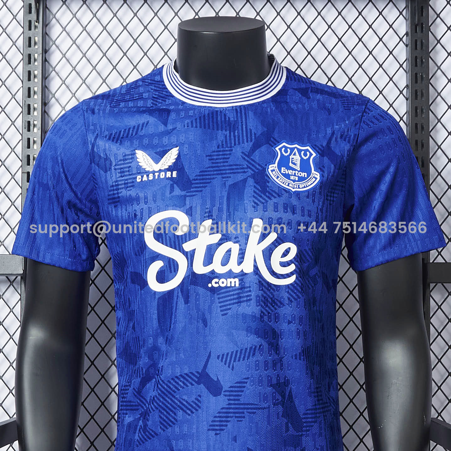 Unitedfootballkit.com | Everton 24-25 Home Stadium Jersey - Player Version -Customize Name, Number and Patch | Worldwide Shipping