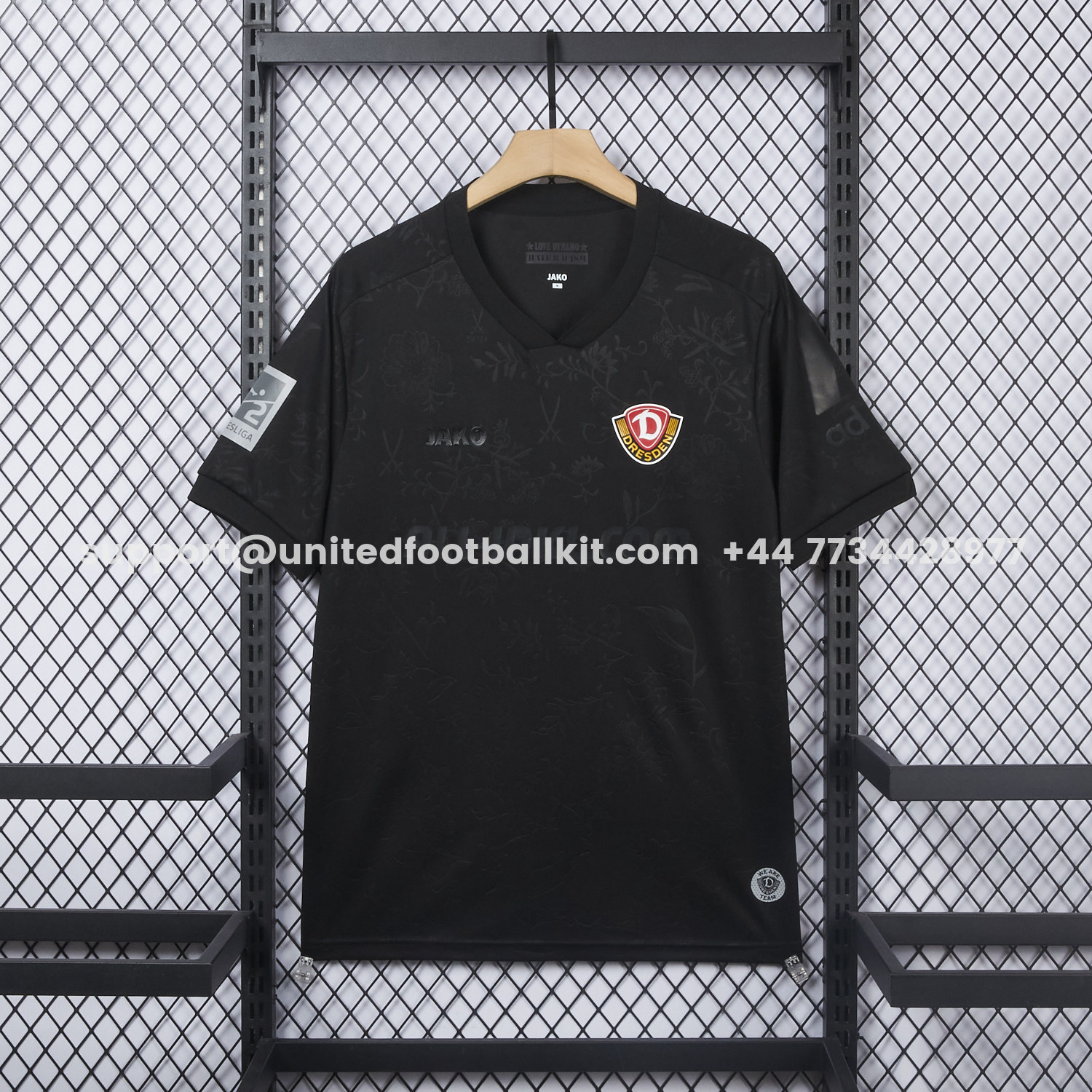Unitedfootballkit.com | Dynamo Dresden 25-26 Black Special Jersey - Fans Version -Customize Name, Number and Patch | Worldwide Shipping
