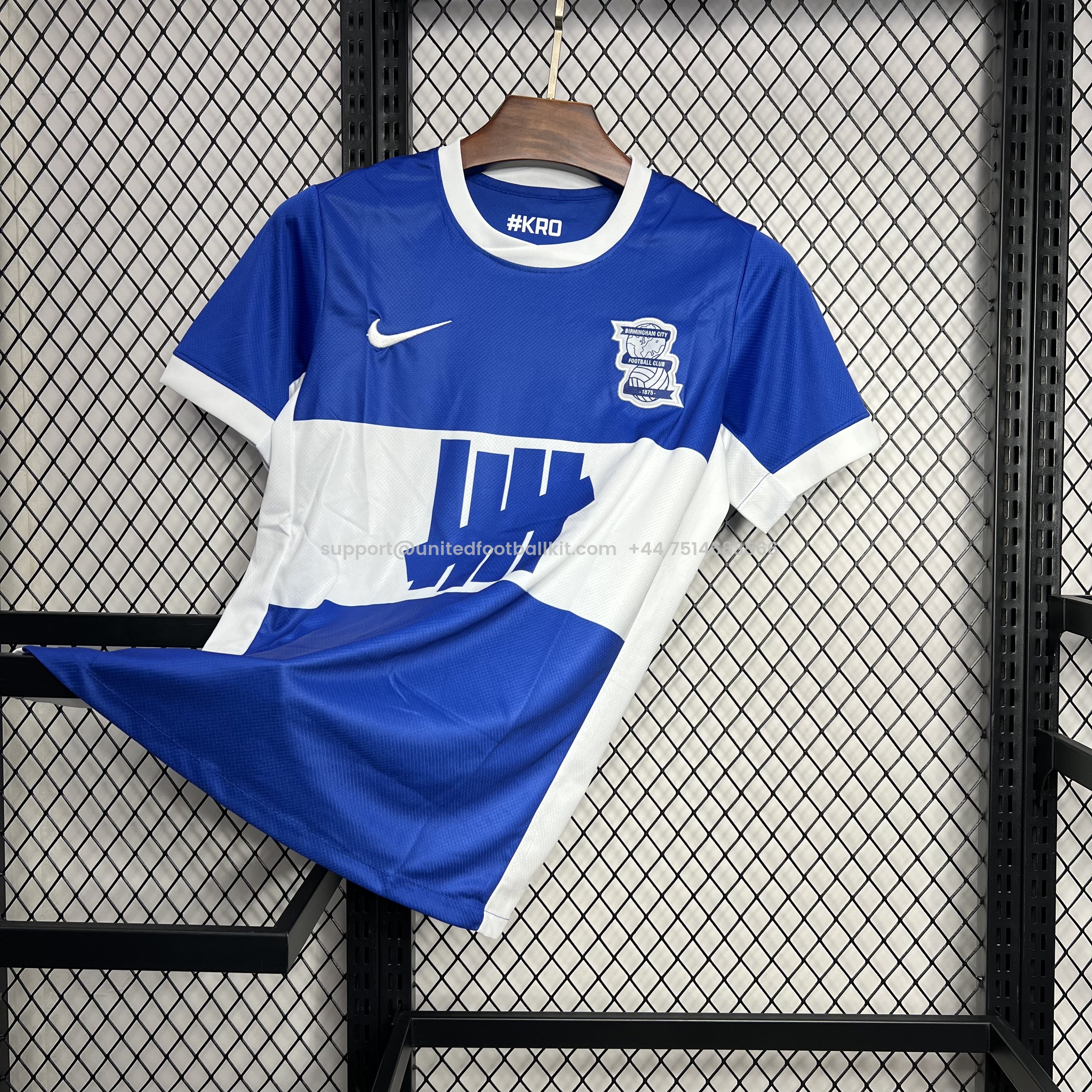 Unitedfootballkit.com | Birmingham City 24-25 Home Stadium Jersey - Fans Version -Customize Name, Number and Patch | Worldwide Shipping