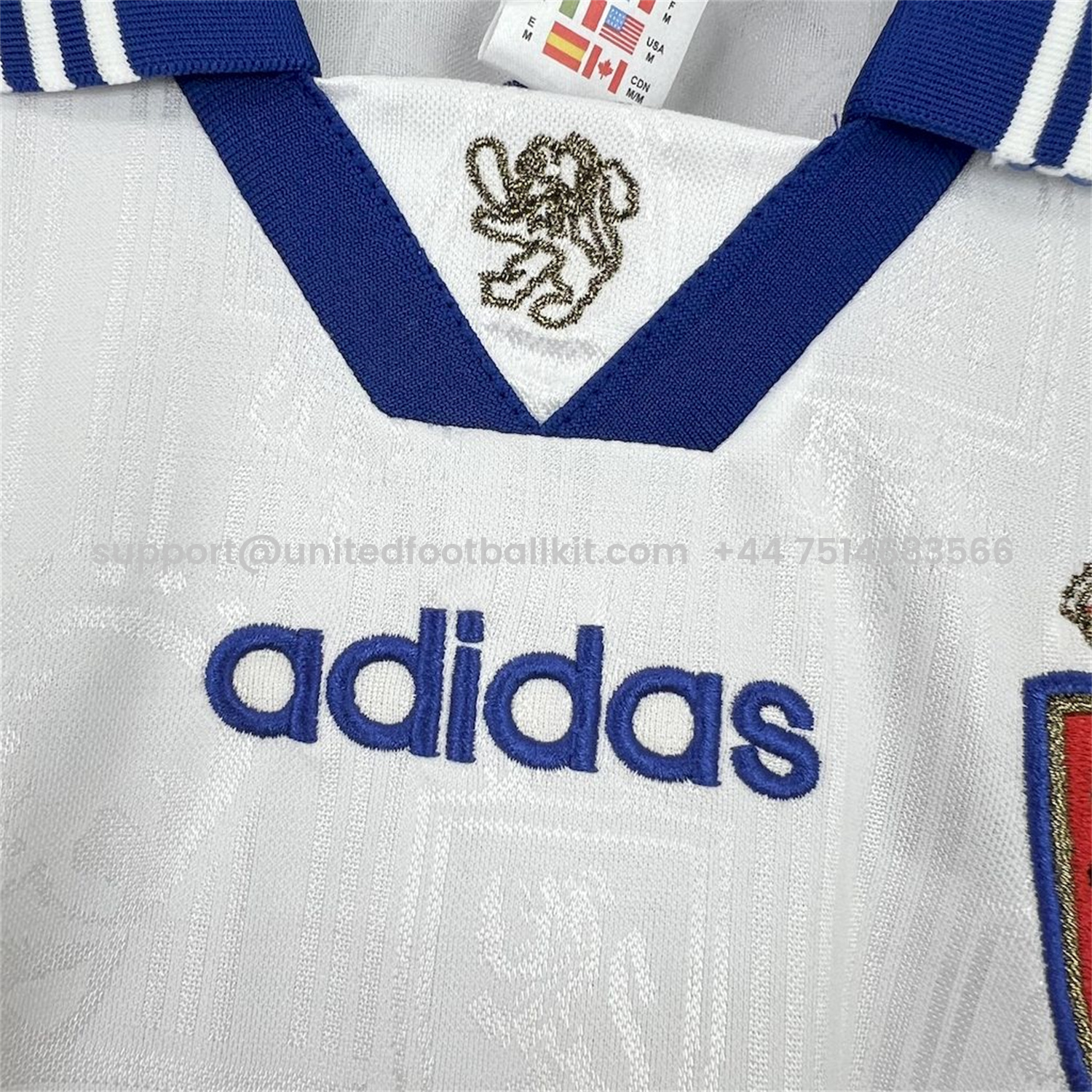 Unitedfootballkit.com | Retro Real Zaragoza 1997- 98 Home Jersey -Customize Name, Number and Patch | Worldwide Shipping