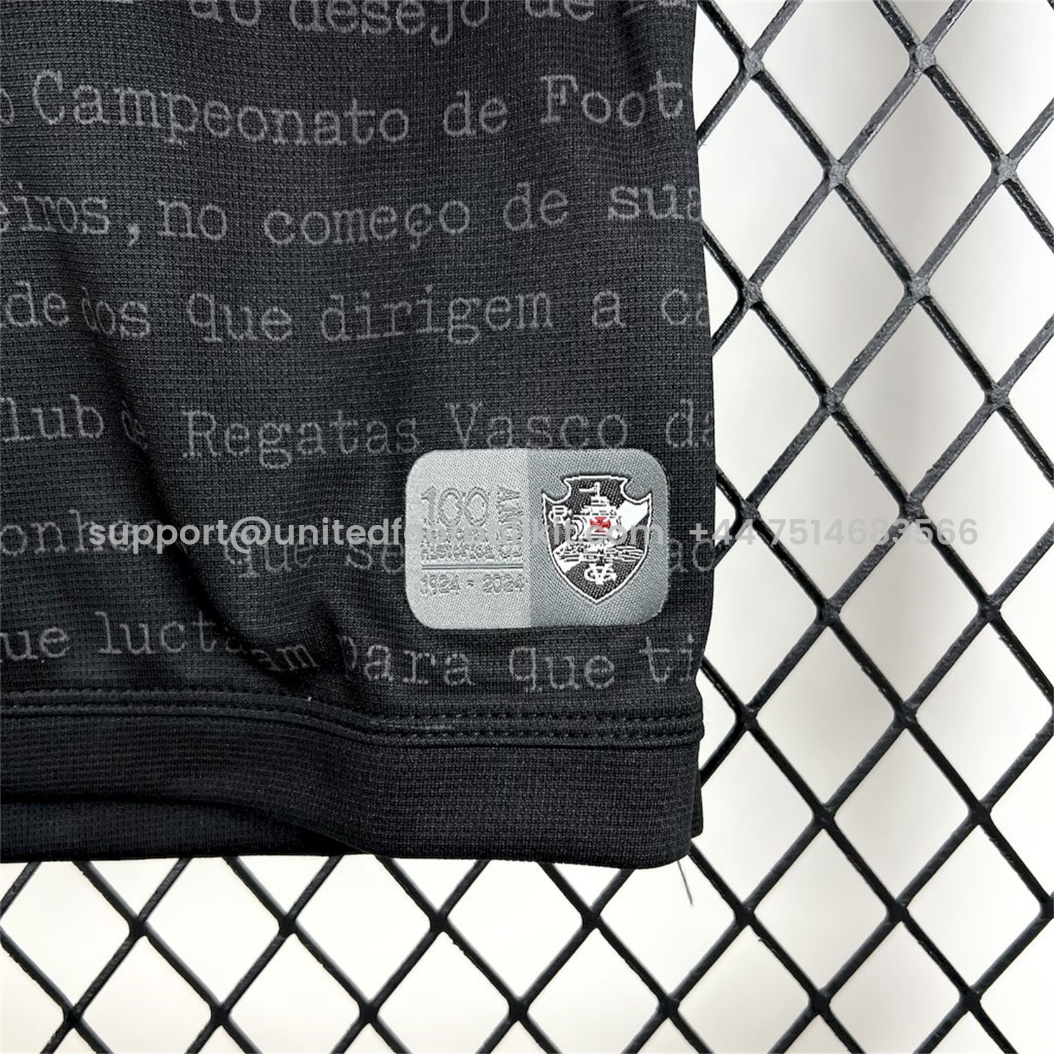 Unitedfootballkit.com | Vasco da Gama 24-25 Black Special Edition Kids Kit -Customize Name, Number and Patch | Worldwide Shipping