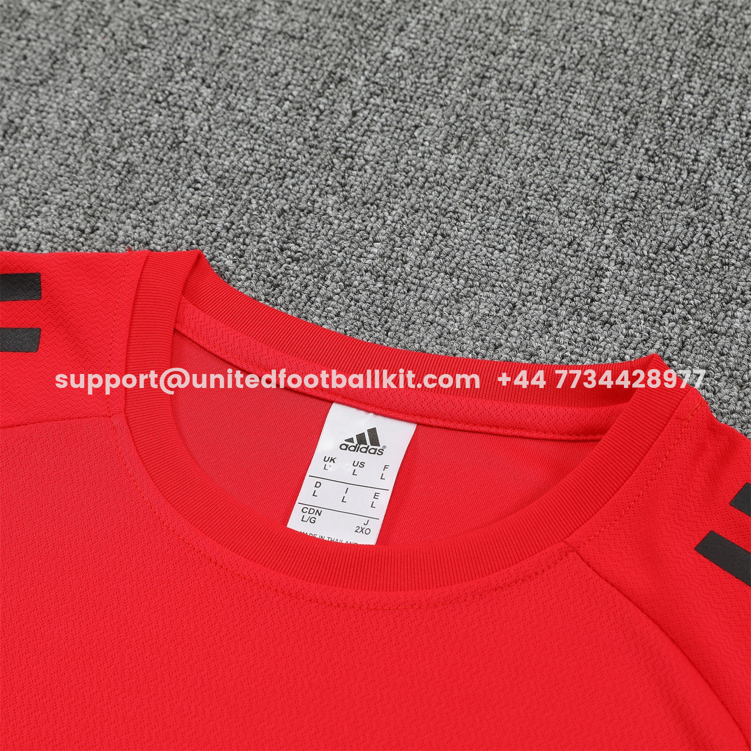 Unitedfootballkit.com | Liver.pool 25-26 Short-Sleeve Training Set - Red With Black Top & Black Shorts -Customize Name, Number and Patch | Worldwide Shipping