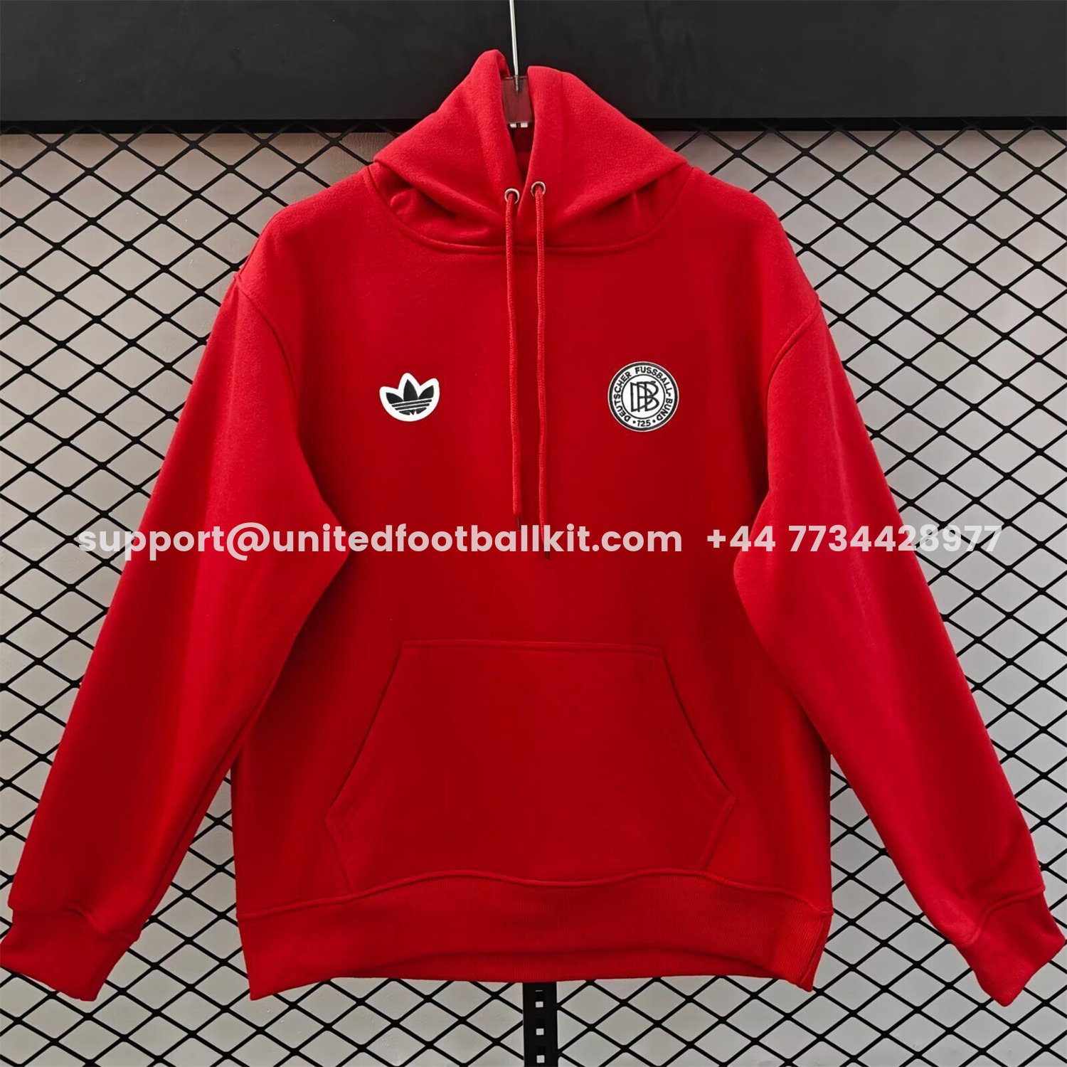 Unitedfootballkit.com | Germany 2026 Terrace Icon DFB Unisex Pullover Hoodie -Customize Name, Number and Patch | Worldwide Shipping