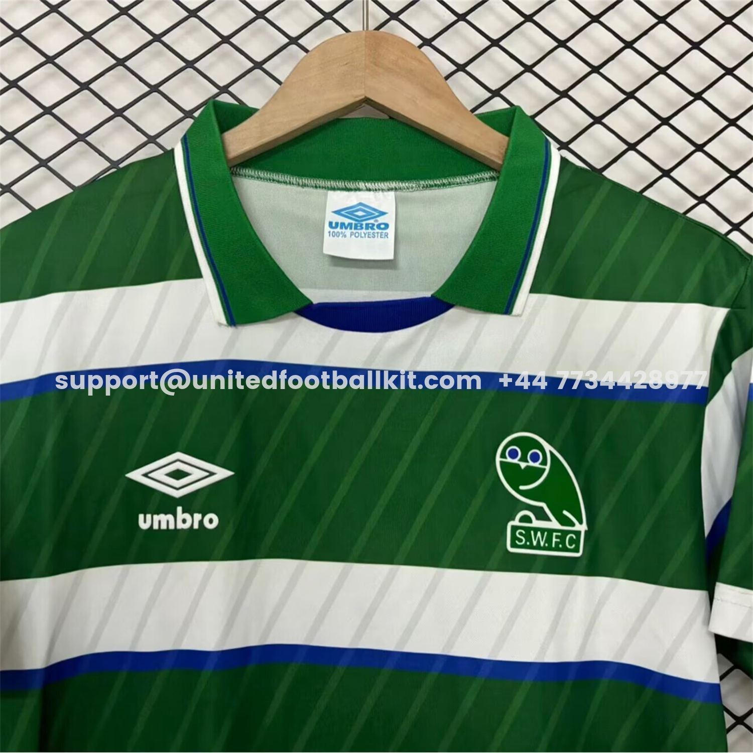 Unitedfootballkit.com | Retro Sheffield Wednesday 1988-89 Away Jersey -Customize Name, Number and Patch | Worldwide Shipping