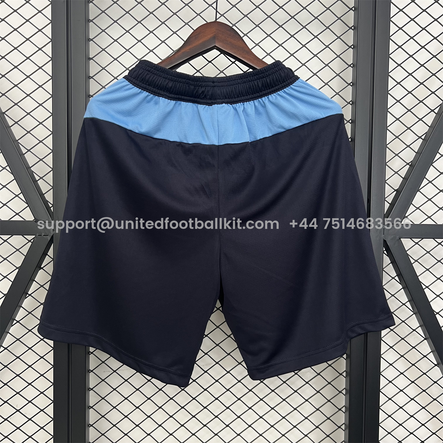 Unitedfootballkit.com | Manchester City 25-26 Deep Blue Shorts - Fans Version -Customize Name, Number and Patch | Worldwide Shipping