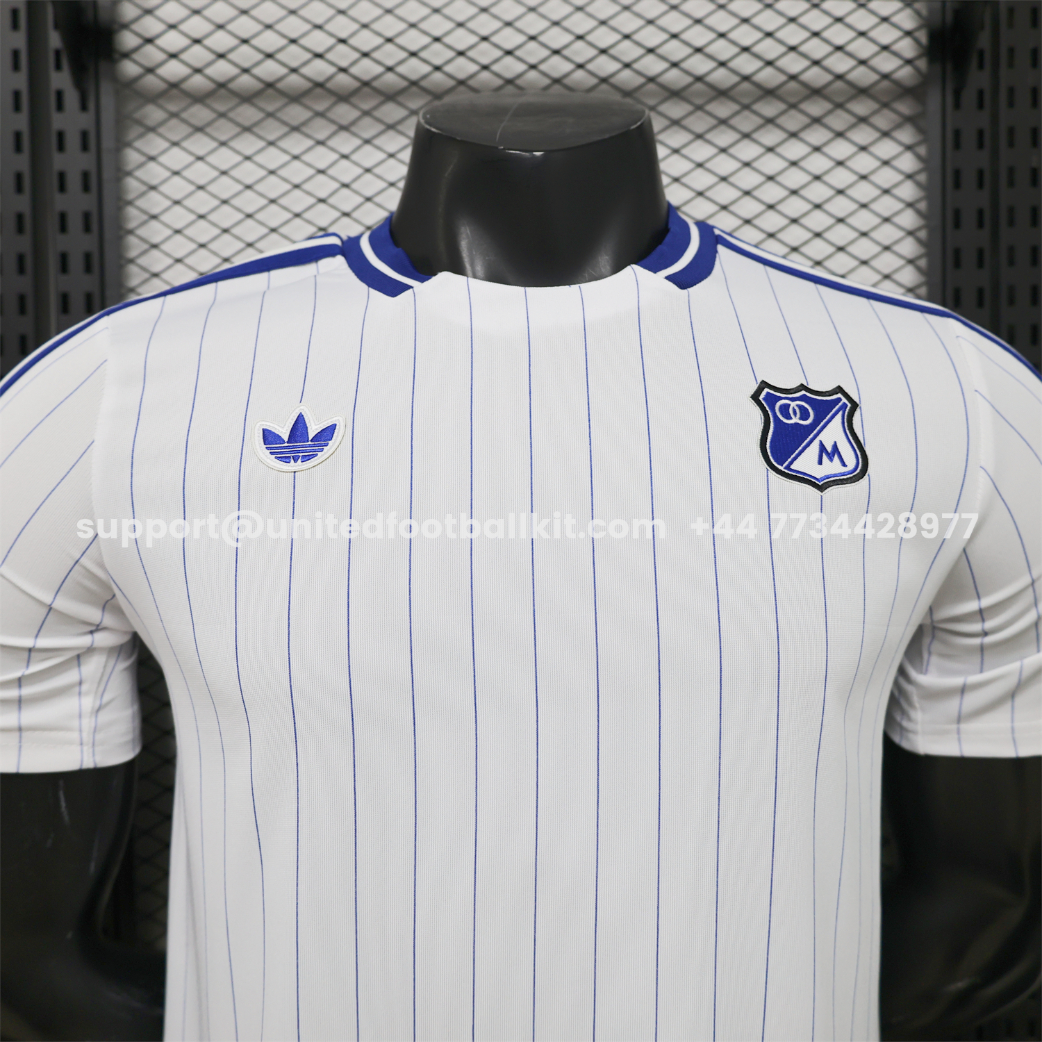 Unitedfootballkit.com | Millonarios 2026 Retro Style Casual Jersey - Player Version -Customize Name, Number and Patch | Worldwide Shipping