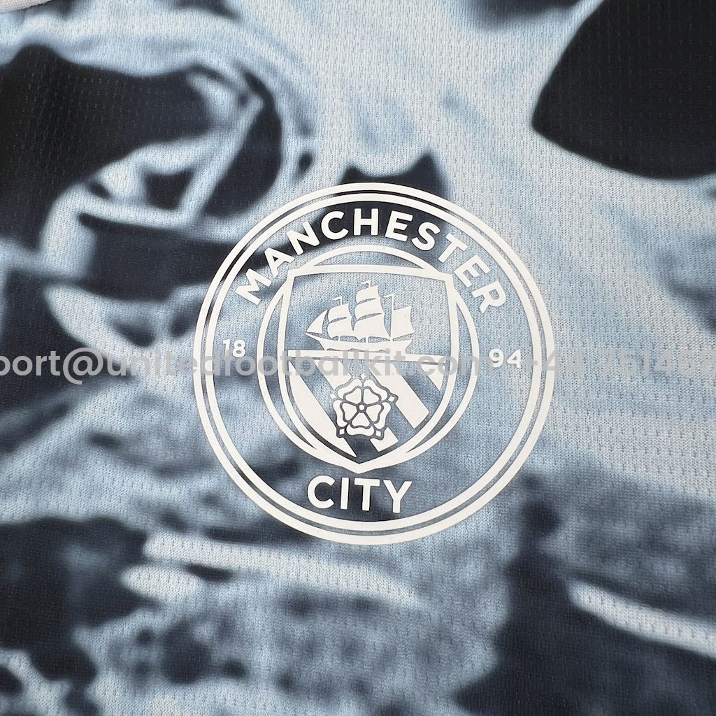 Unitedfootballkit.com | Manchester City 24-25 Black X-ray Fan-designed Special Edition Jersey - Fans Version -Customize Name, Number and Patch | Worldwide Shipping