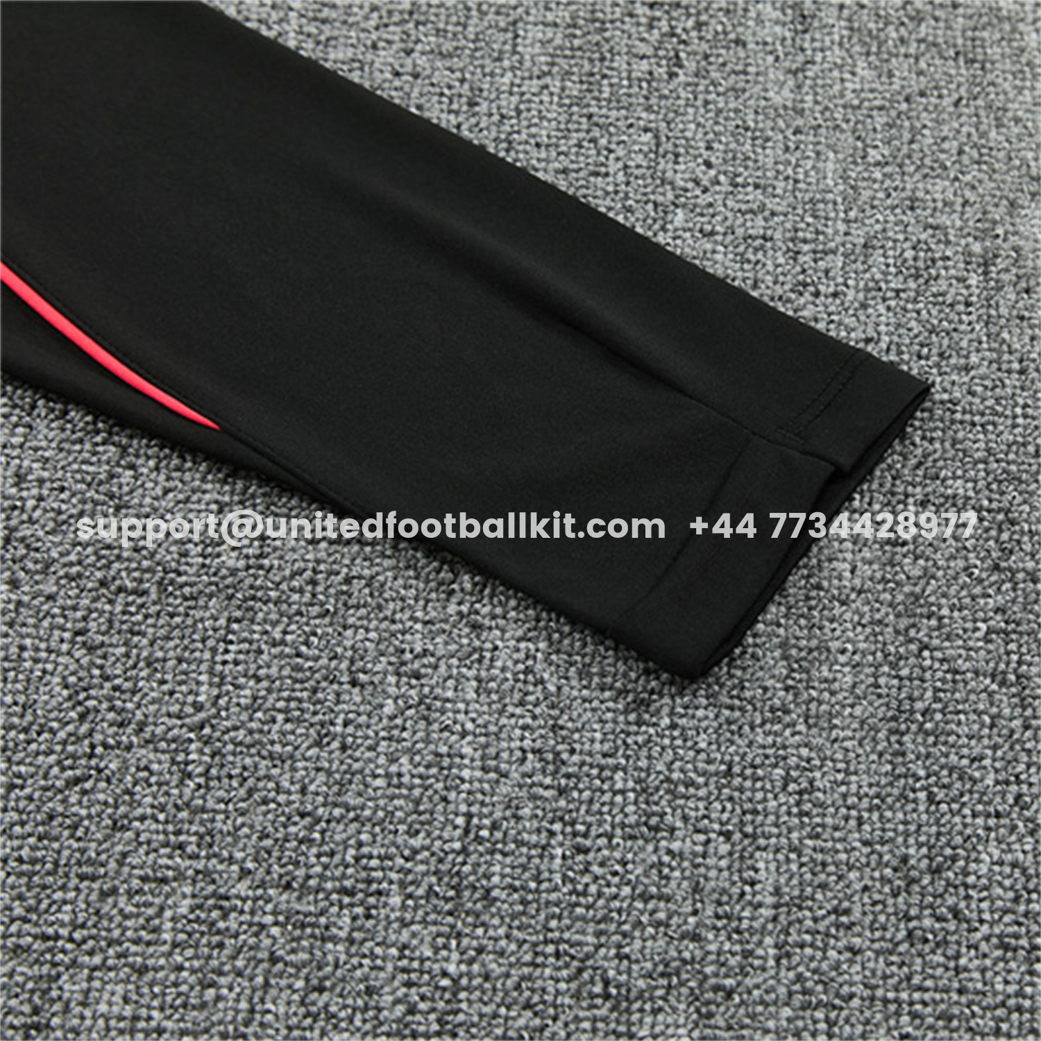 Unitedfootballkit.com | Brazil X JD 2026 Kids Long Sleeves Training Set - Black Top And Black Orange Pants -Customize Name, Number and Patch | Worldwide Shipping