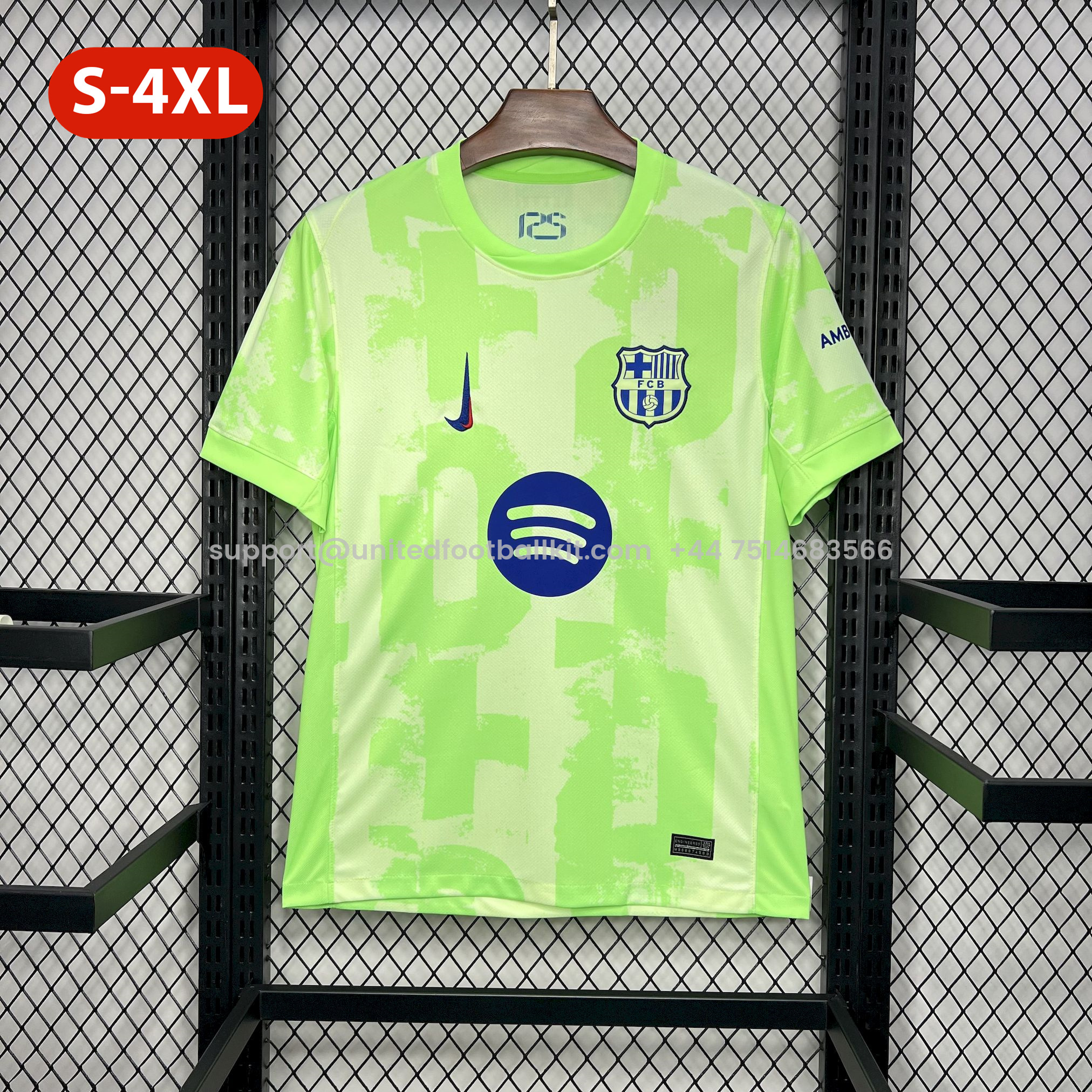 Unitedfootballkit.com | Barcelona 24-25 Third Jersey with Big Logo - Fans Version -Customize Name, Number and Patch | Worldwide Shipping