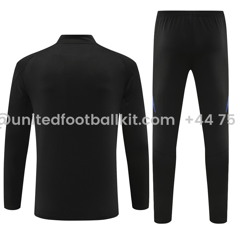 Unitedfootballkit.com | Germany 2024 Long Sleeve Training Set - Black -Customize Name, Number and Patch | Worldwide Shipping