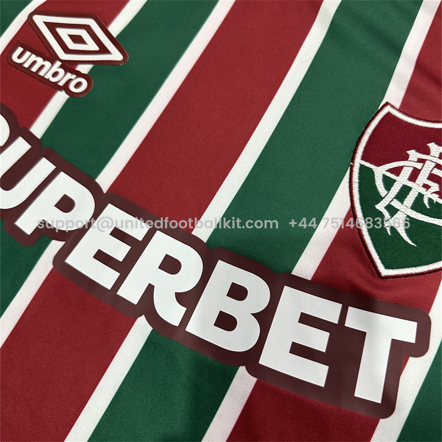 Unitedfootballkit.com | Fluminense 25-26 Home Jersey - Fans Version -Customize Name, Number and Patch | Worldwide Shipping
