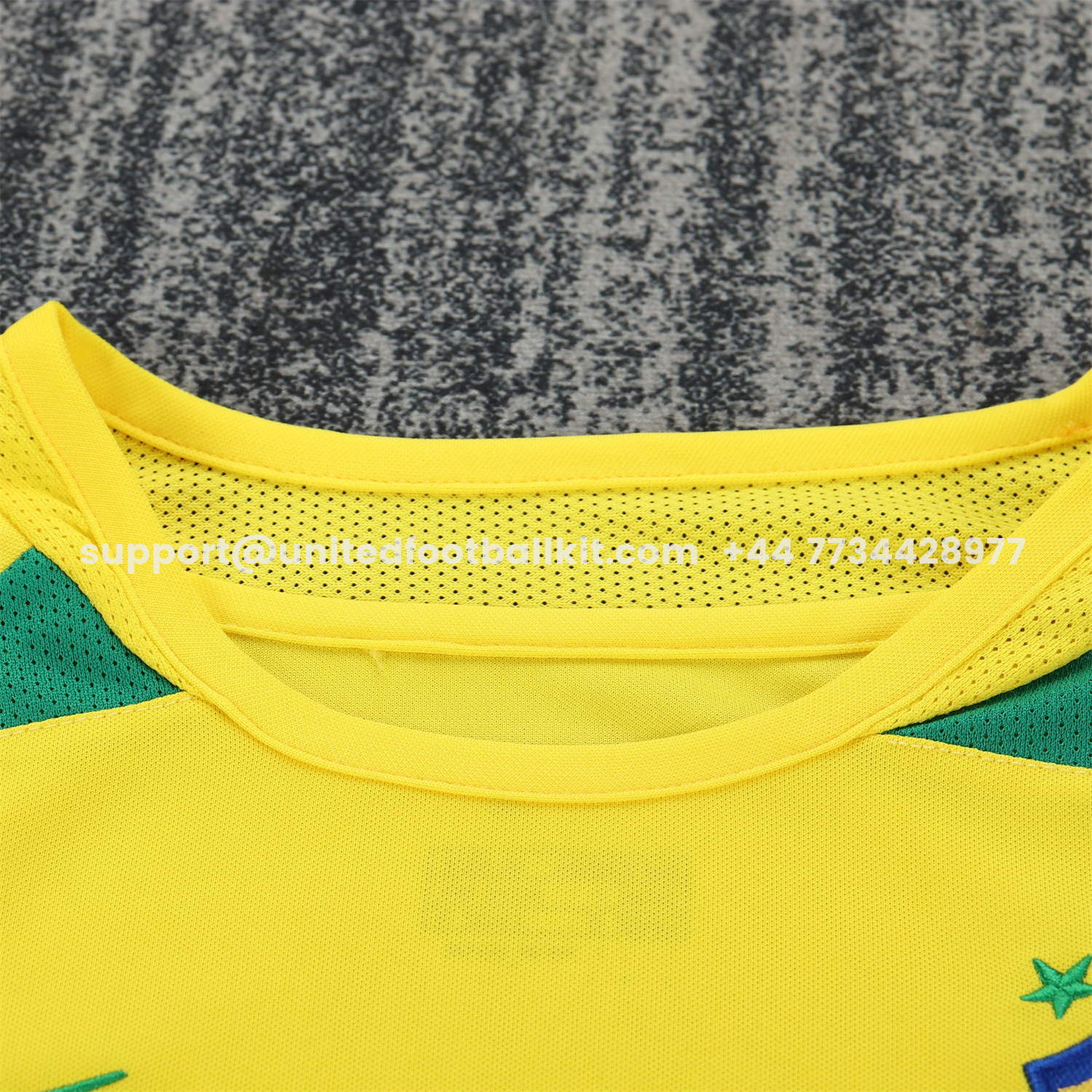 Unitedfootballkit.com | Retro Brazil 2002 Home Long Sleeves Kids Kit -Customize Name, Number and Patch | Worldwide Shipping