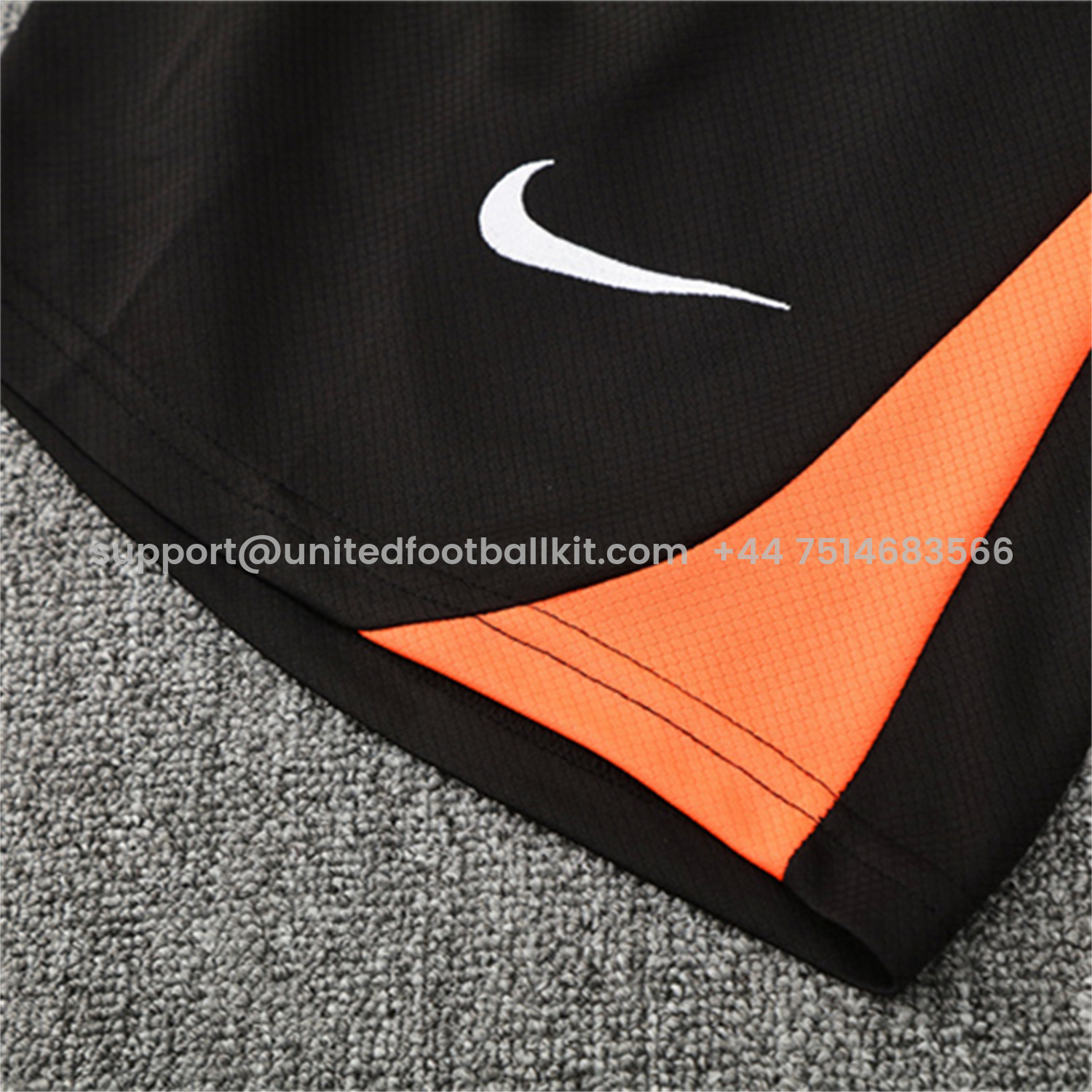 Unitedfootballkit.com | Brazil 25-26 Kids Short-Sleeve Training Set - Orange Top & Black Shorts -Customize Name, Number and Patch | Worldwide Shipping