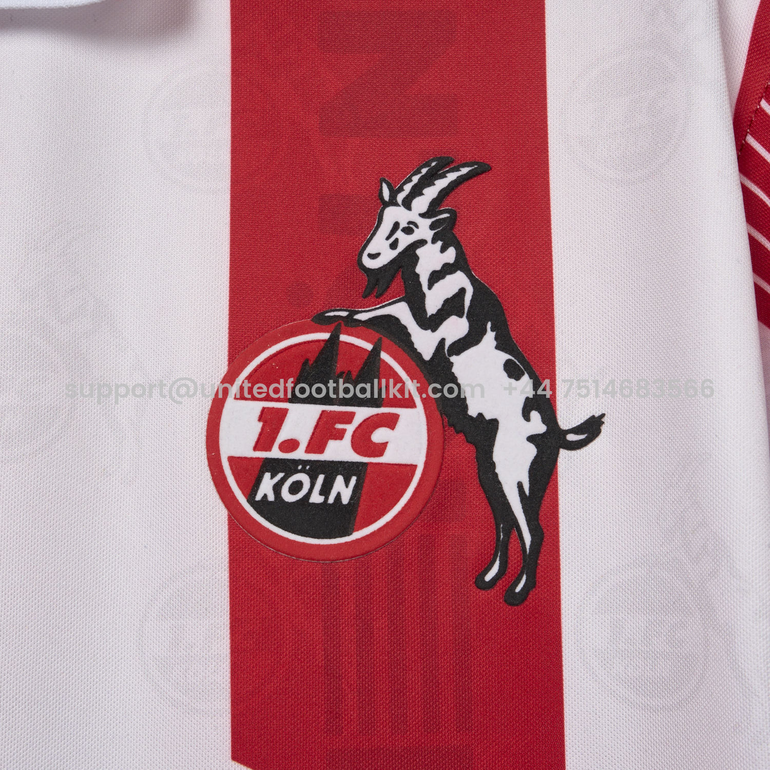 Unitedfootballkit.com | Retro 1. FC Köln 1995-96 Home Jersey -Customize Name, Number and Patch | Worldwide Shipping