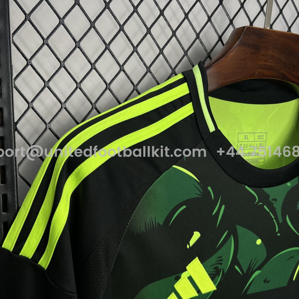 Unitedfootballkit.com | Real Madrid 24-25 Black and Green Turtle Jersey - Fans Version -Customize Name, Number and Patch | Worldwide Shipping